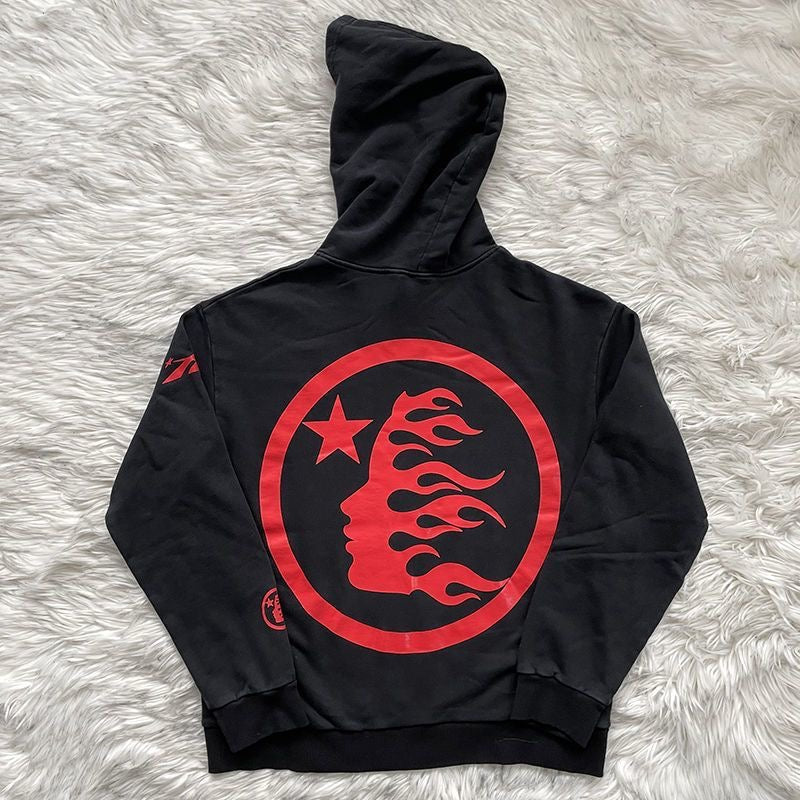 Hellstar 2026 Sport Logo Hoodie Black Cotton