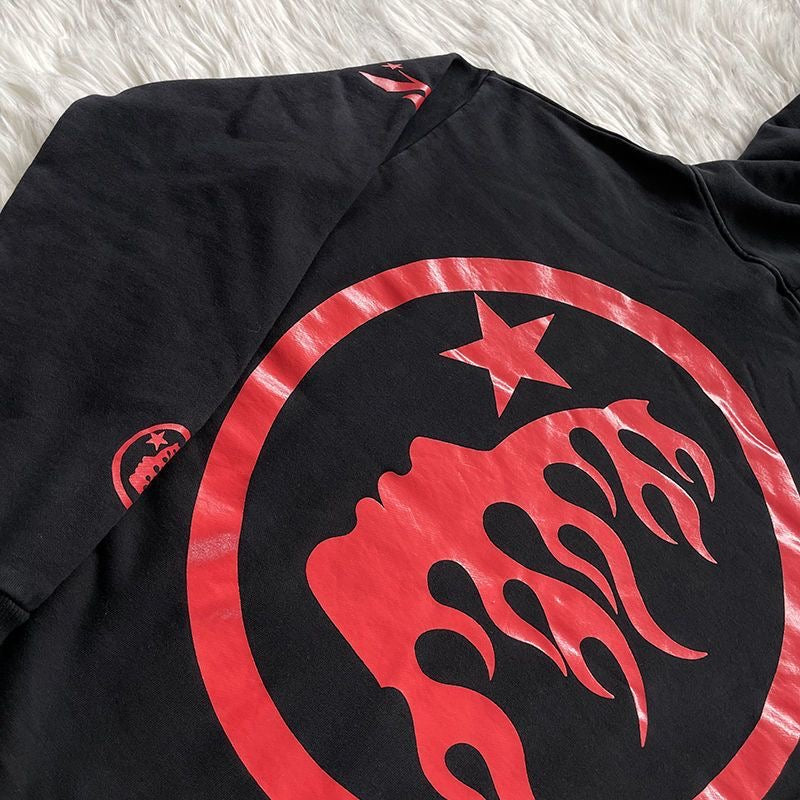 Hellstar 2026 Sport Logo Hoodie Black Cotton