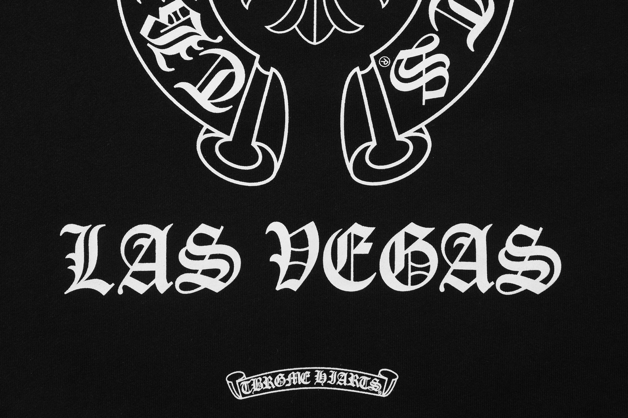 Chrome Hearts 2026 Horseshoe-Print Sweatshirt Black White Cotton