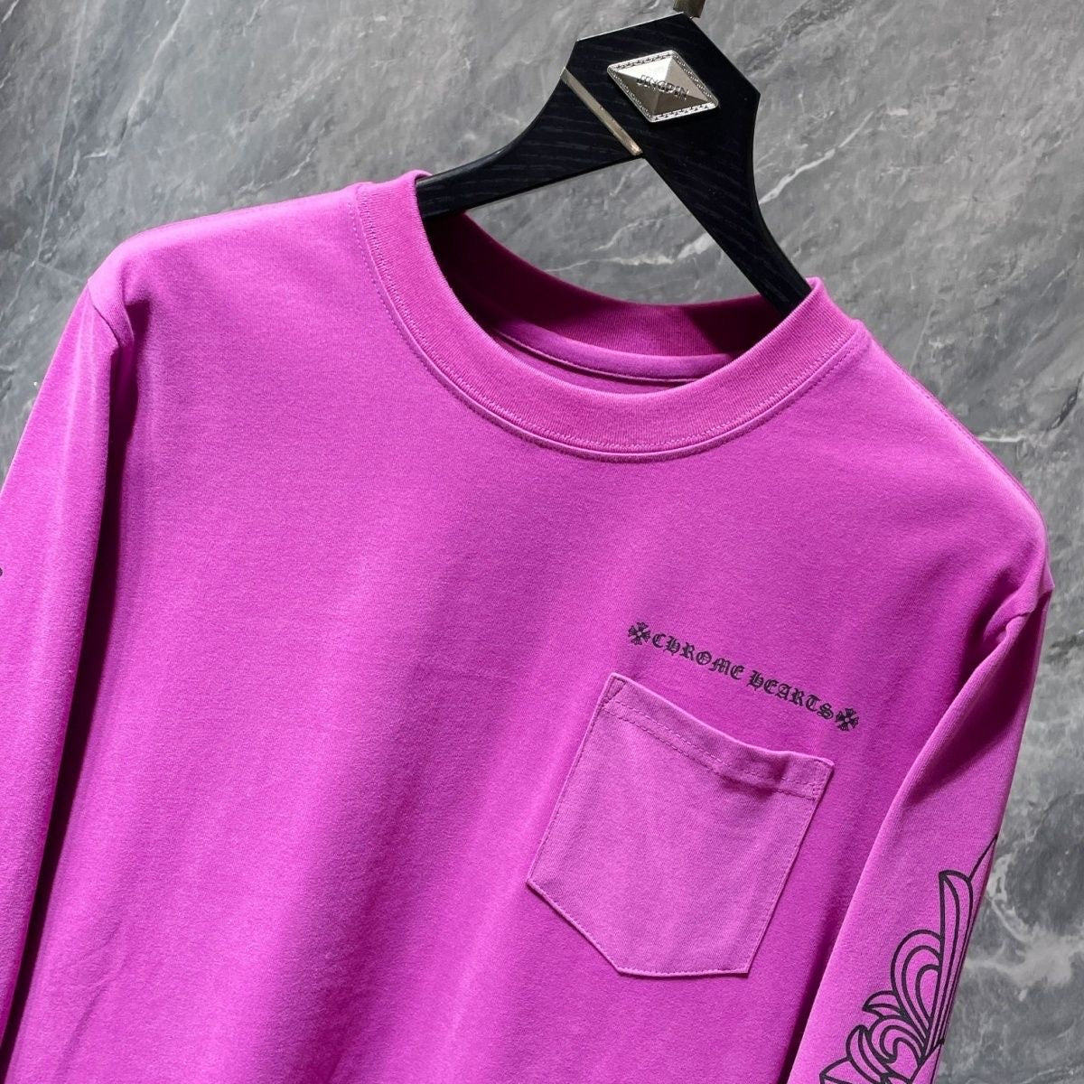 Chrome Hearts 2026 x Matty Boy Spider Long-Sleeve Shirt Purple Black Cotton