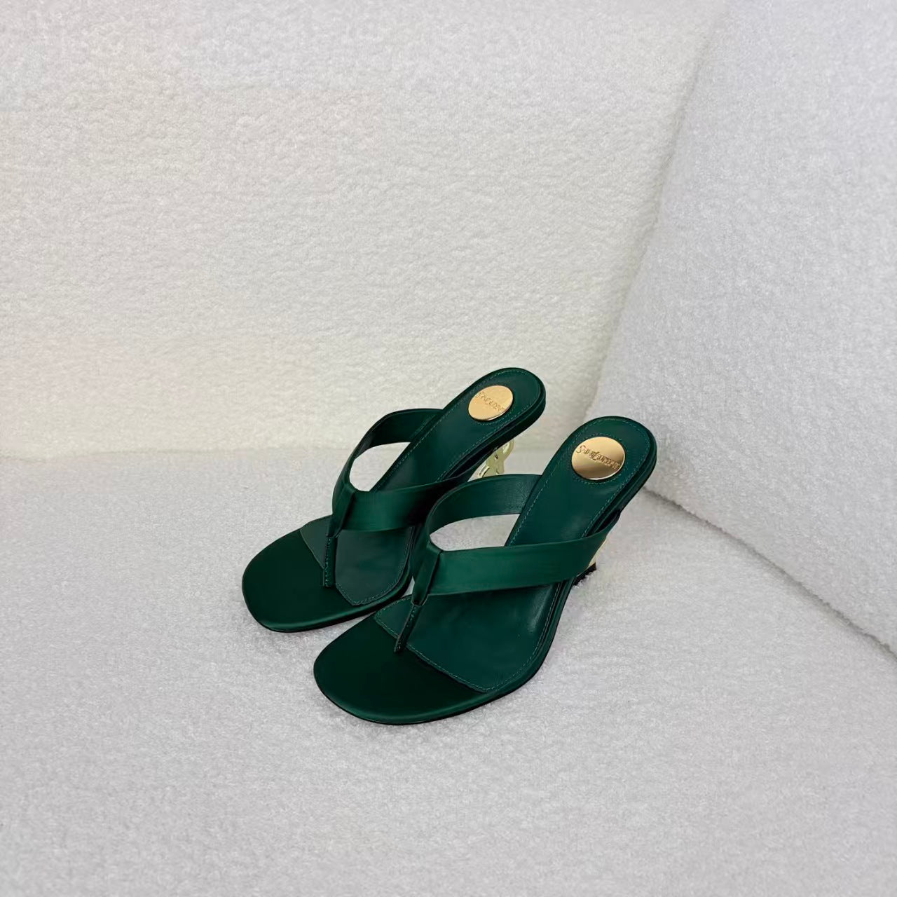 YSL 2026 Opyum Sandal 85mm Satin Leather