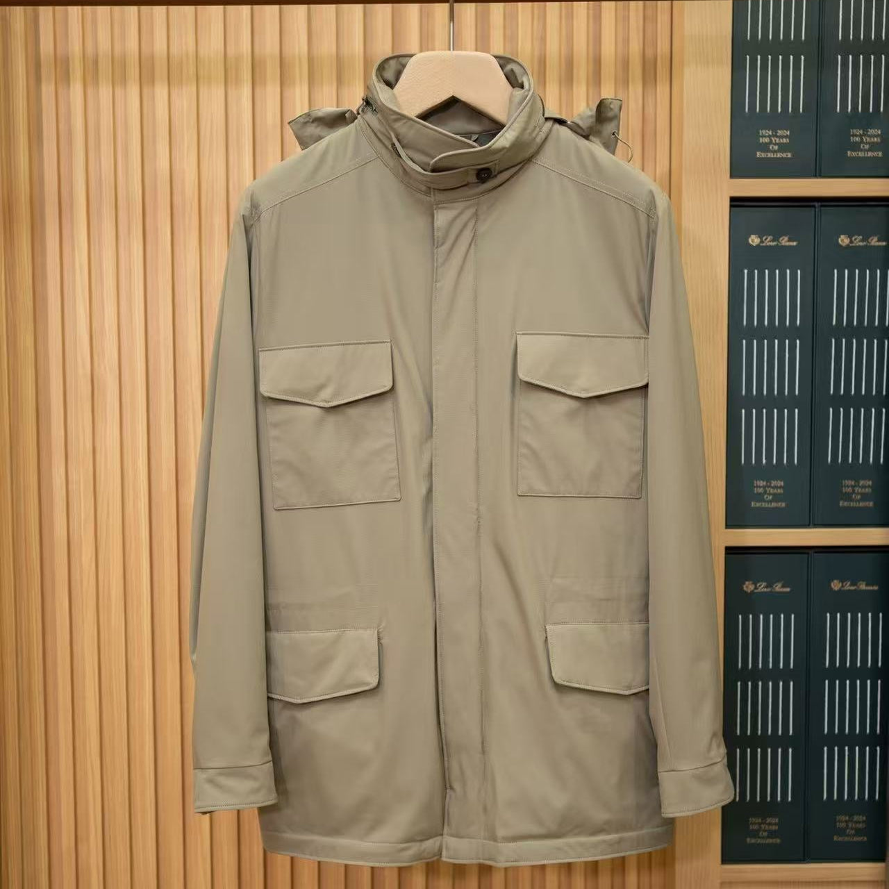 Loro Piana 2026 Traveller Jacket Beige Nylon Wool