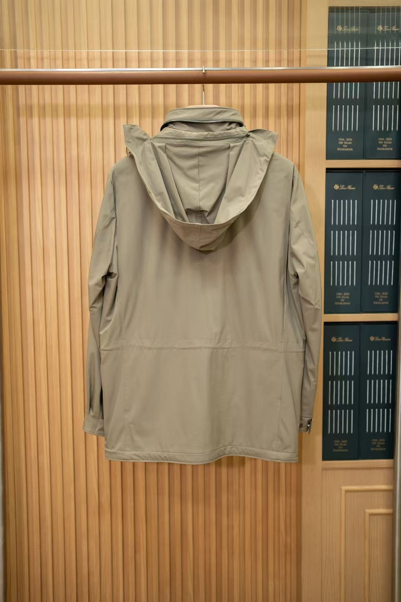 Loro Piana 2026 Traveller Jacket Beige Nylon Wool
