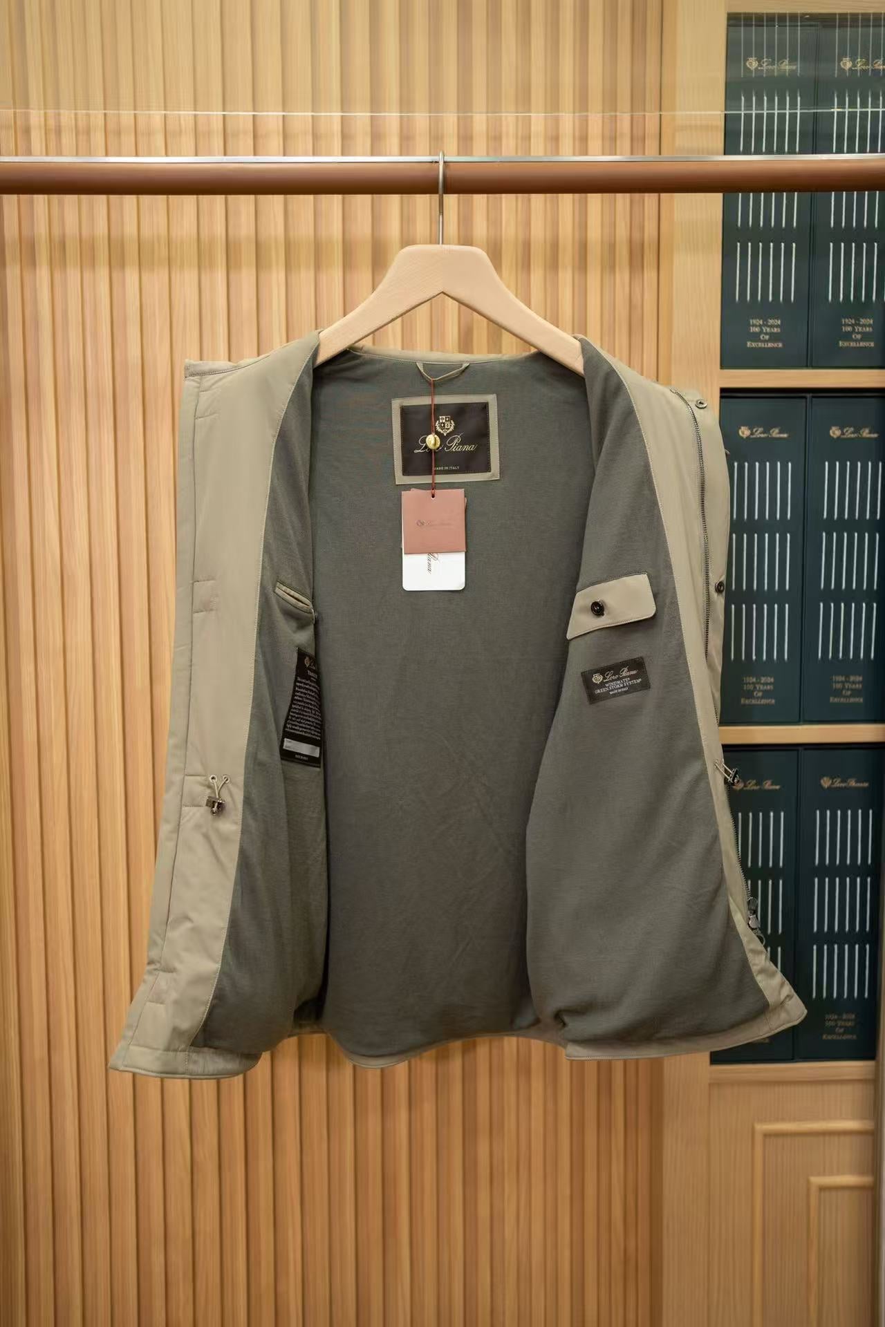 Loro Piana 2026 Traveller Jacket Beige Nylon Wool