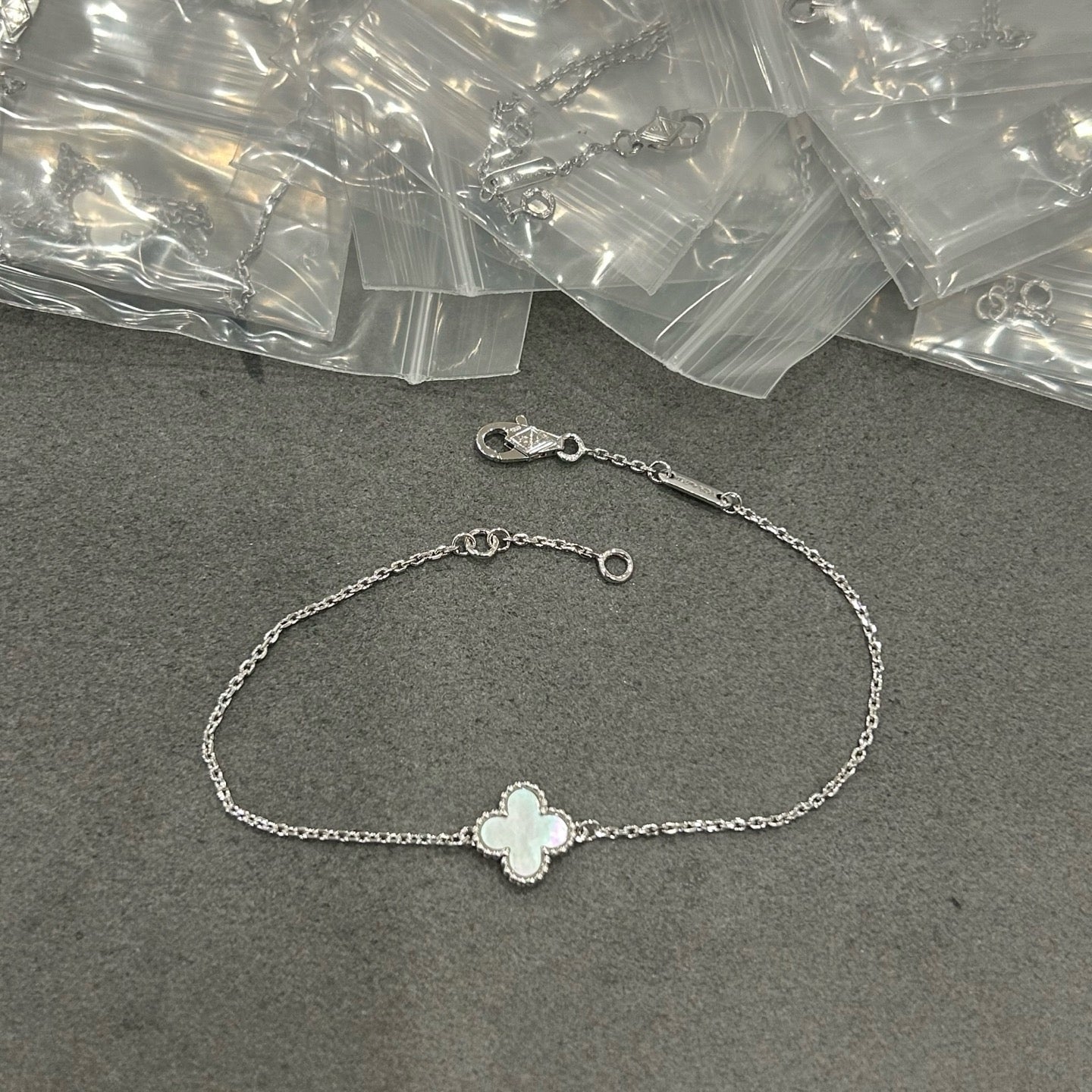 Van Cleef & Arpels Four-leaf Clover Silver Bracelet