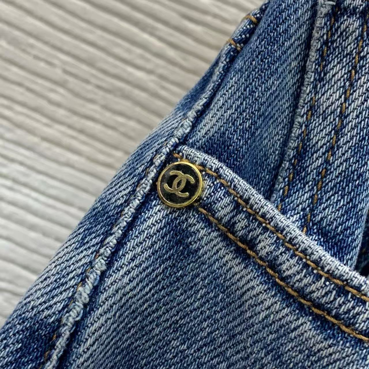 Chanel 2026 Maxi Skirt Blue Denim Cotton 411882