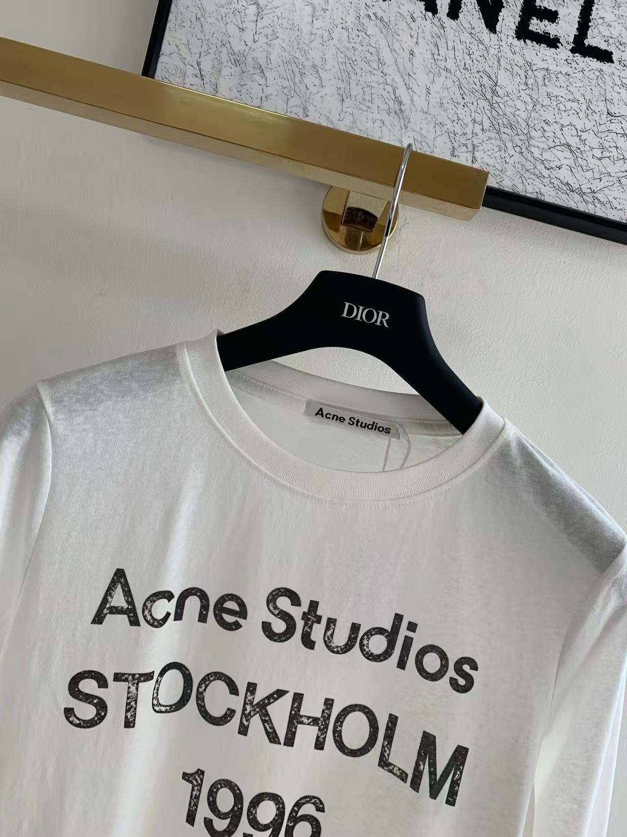 Acne Studios 2026 Letter Print Shirt White Cotton