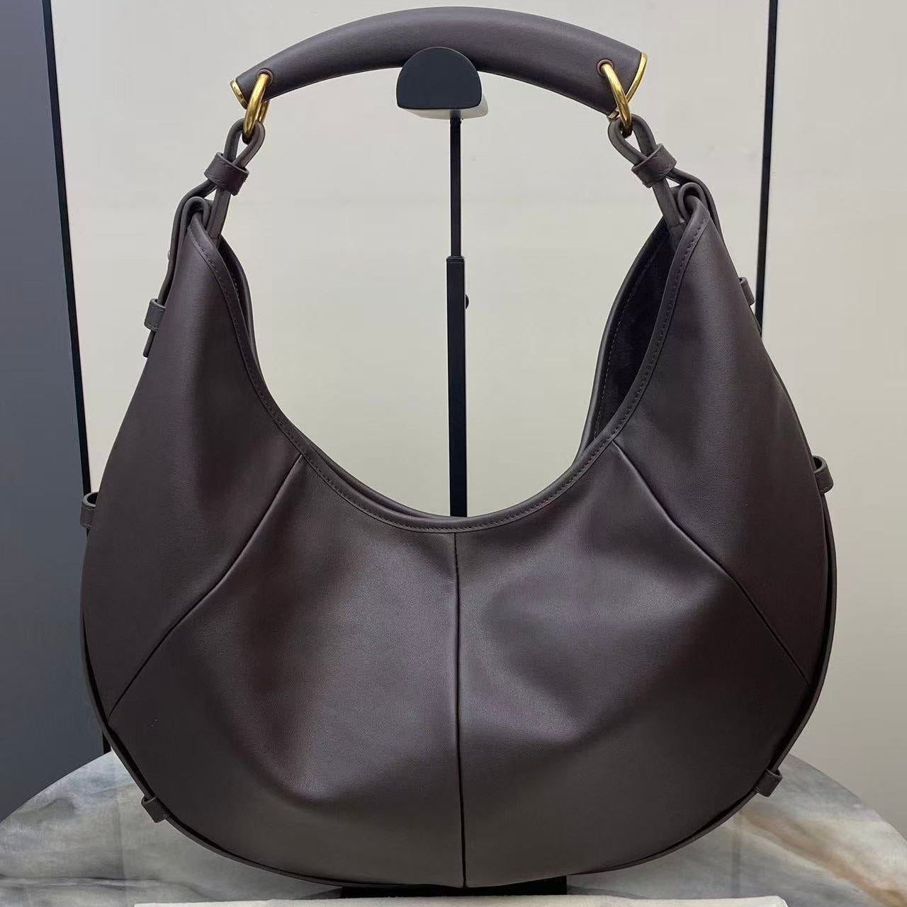 YSL 2026 Mombasa Bag 40cm Chocolate Leather