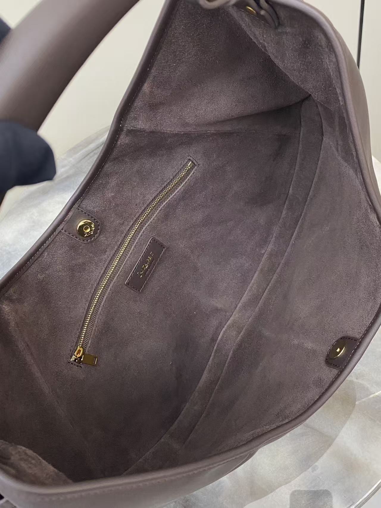 YSL 2026 Mombasa Bag 40cm Chocolate Leather
