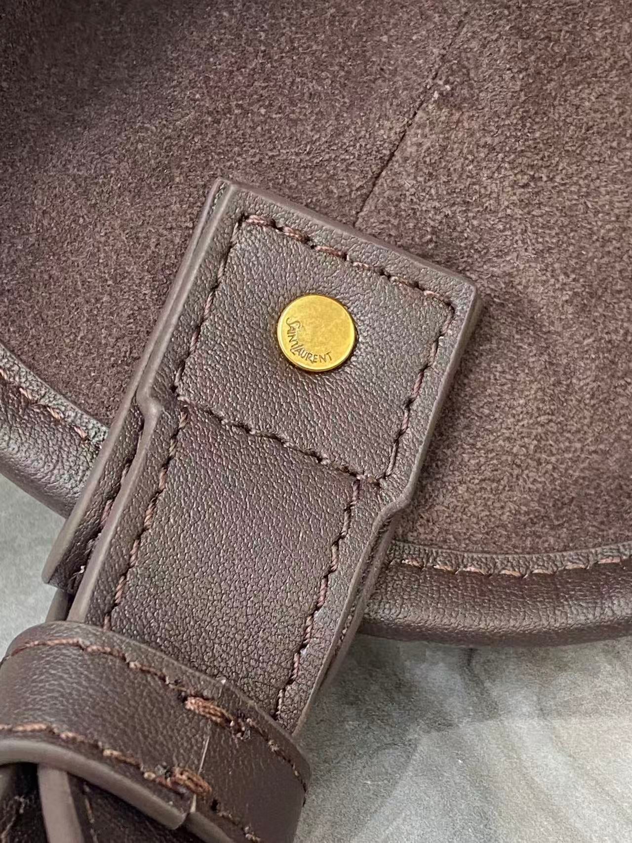YSL 2026 Mombasa Bag 40cm Chocolate Leather