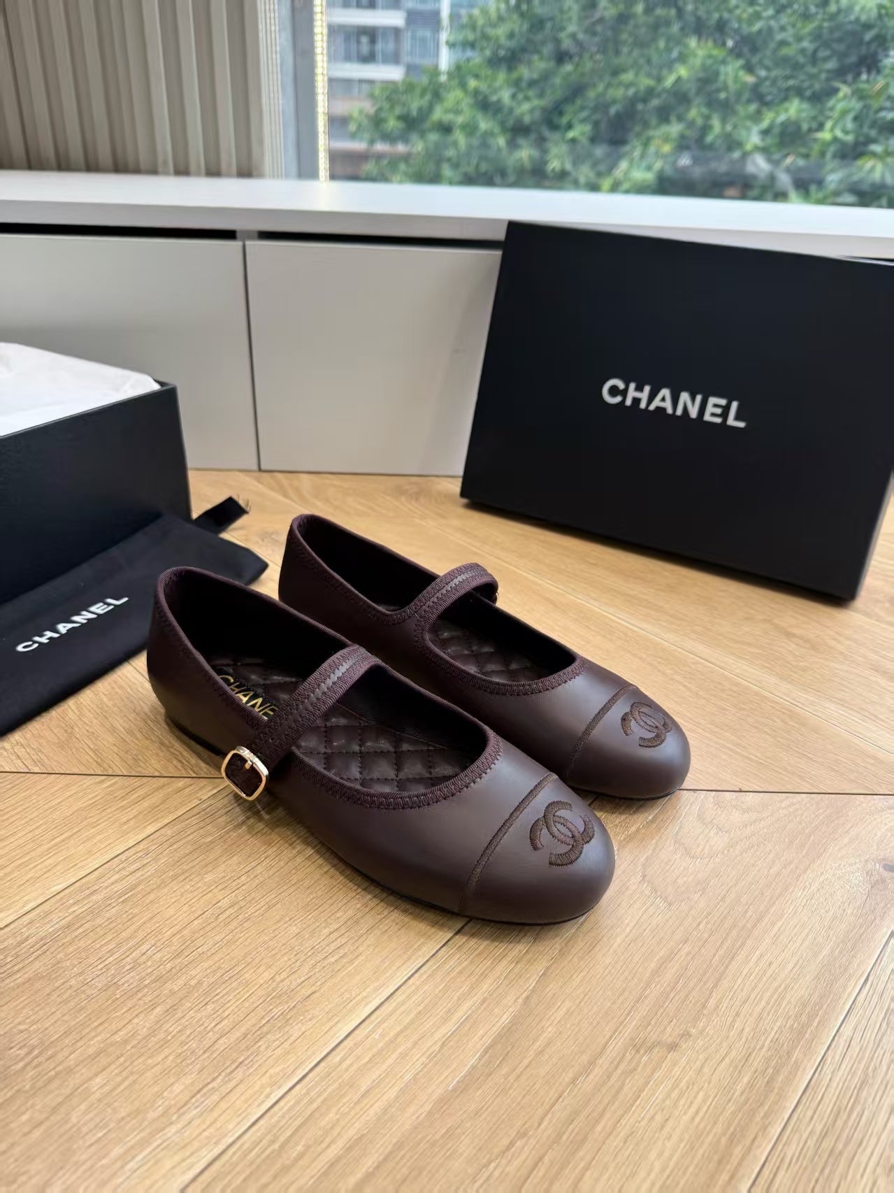 Chanel 2026 Ballet Flat Quilted Leather With CC Logo