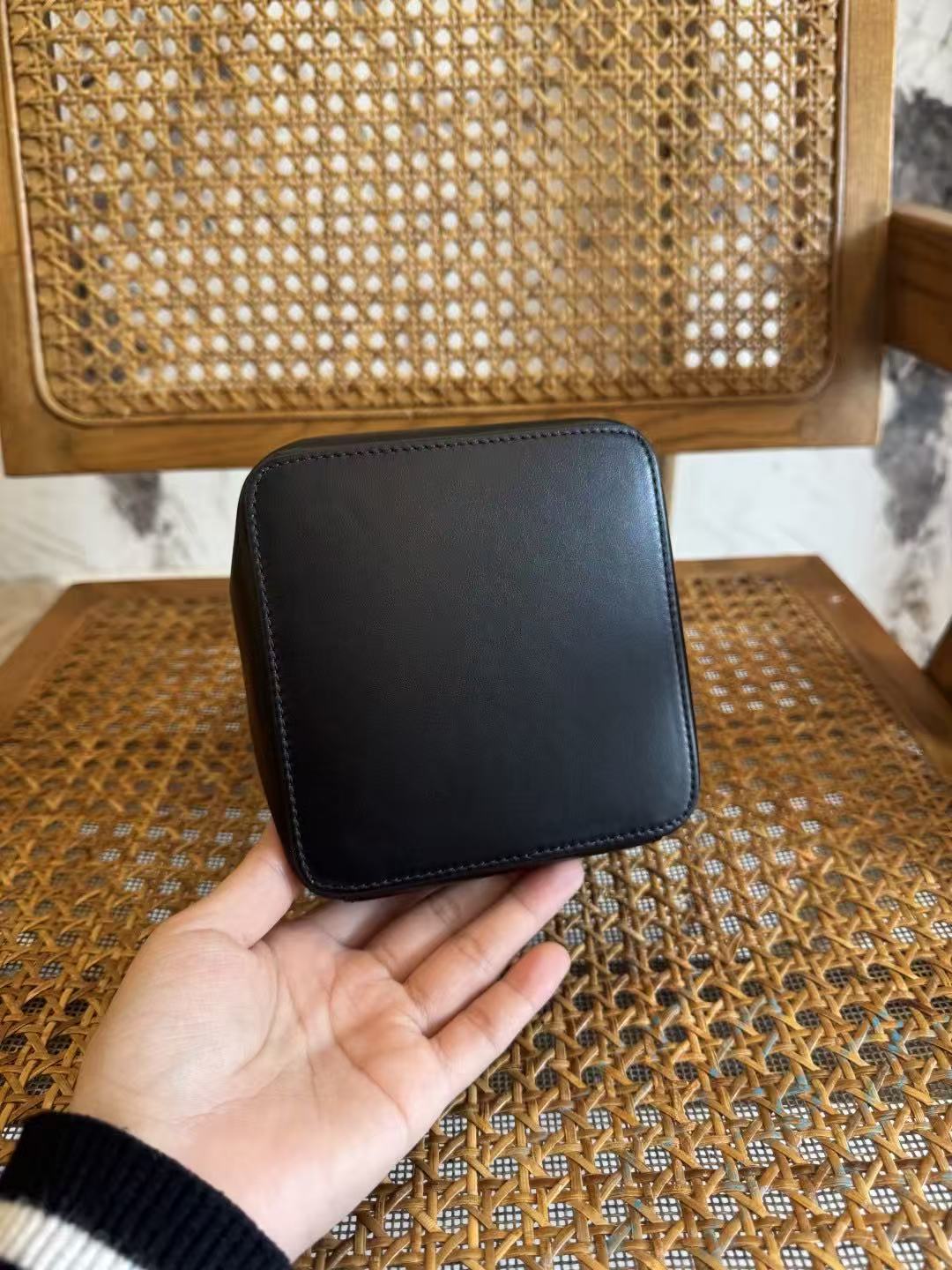 Celine 2026 Cube Bag 12.5cm Black Supple Calfskin