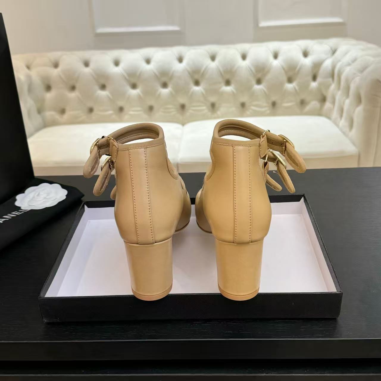 Chanel 2026 Buckle Straps Pump 70mm Sheepskin