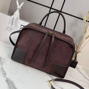 Loewe 2026 Amazona 180 Bag 28cm Red-brown Suede Leather