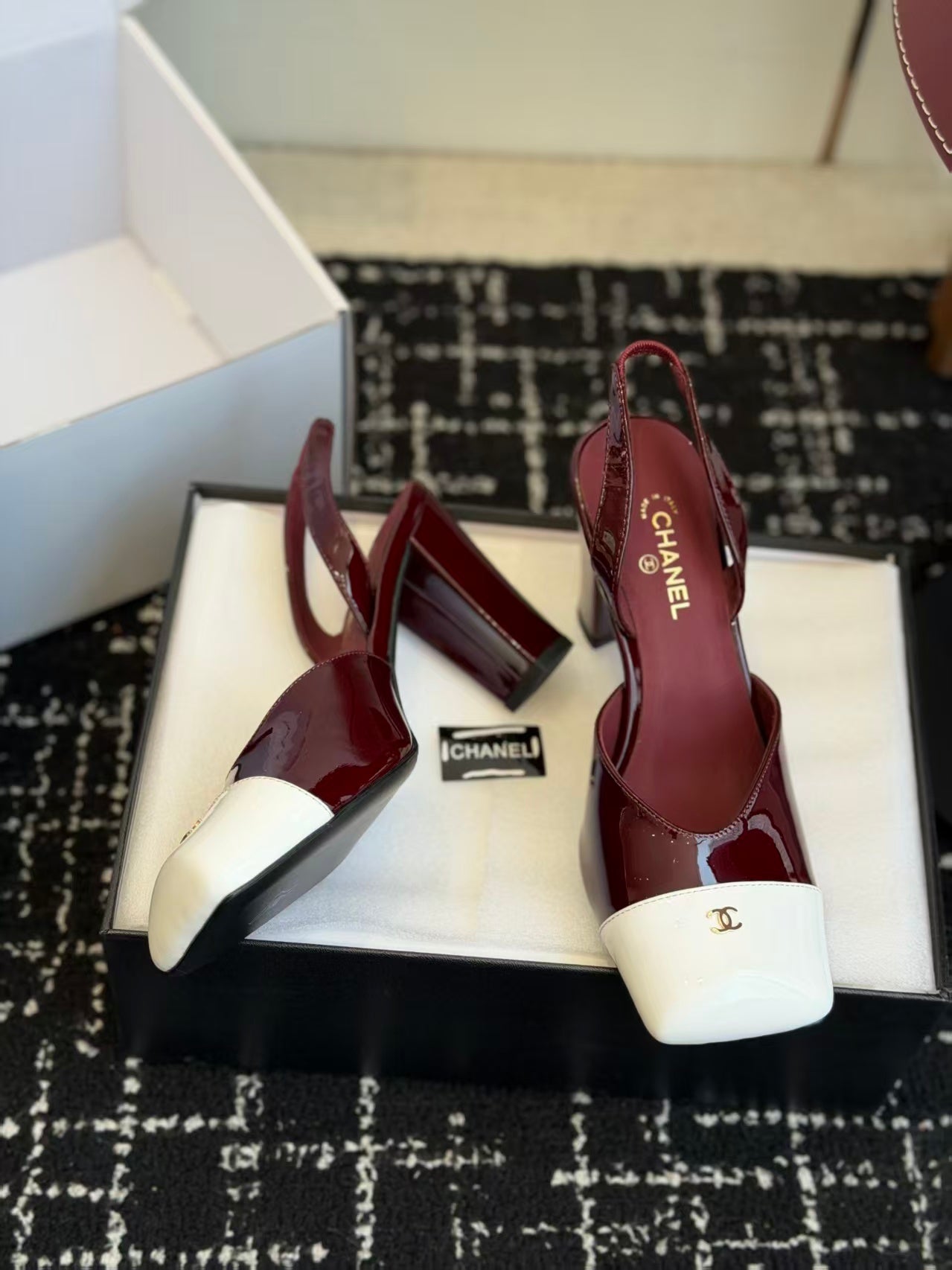 Chanel 2026 Square Toe Slingback Leather