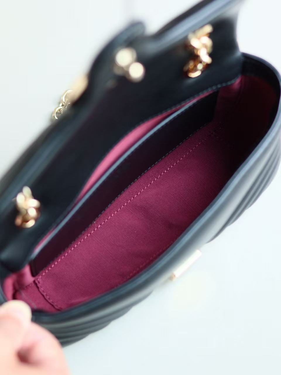 Gucci 2026 GG Marmont Bag 22.5cm Black Lambskin