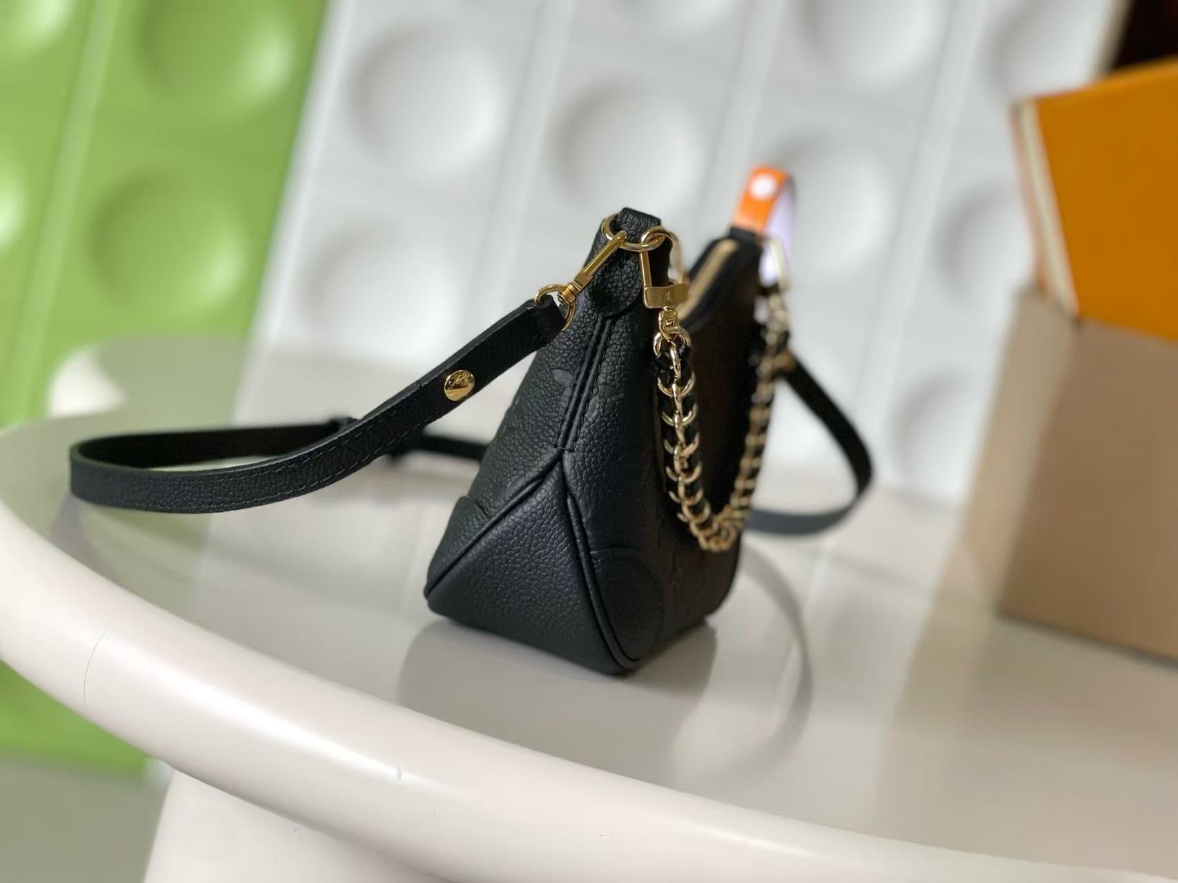 LV 2026 Nano Boulogne Bag 19cm Black Cowhide