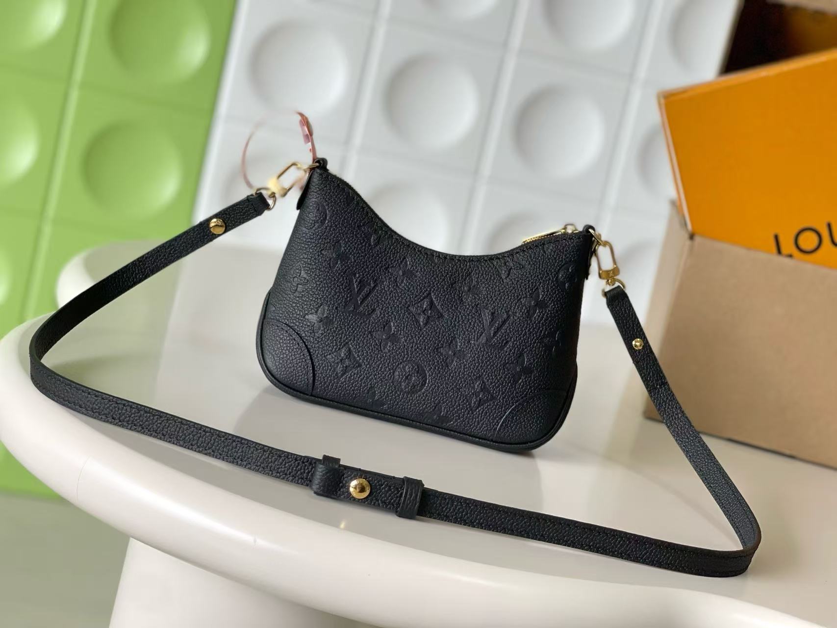 LV 2026 Nano Boulogne Bag 19cm Black Cowhide