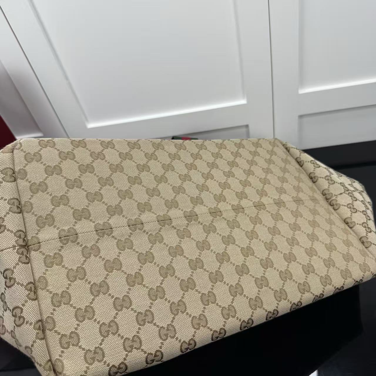 Gucci 2026 Tote Bag 36cm Sand Brown Canvas