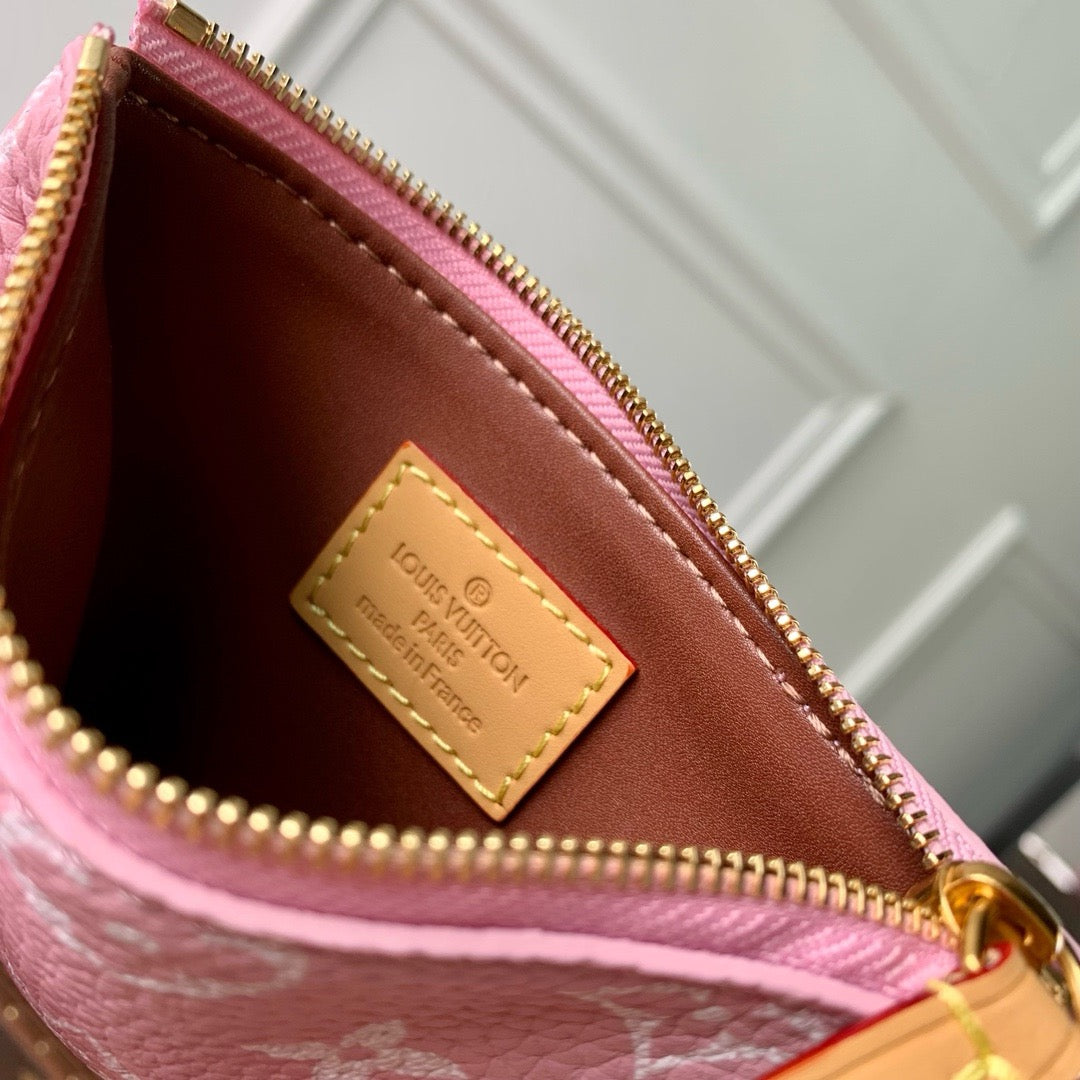LV 2026 Speedy Bandouliere Bag 25cm Pink Cowhide
