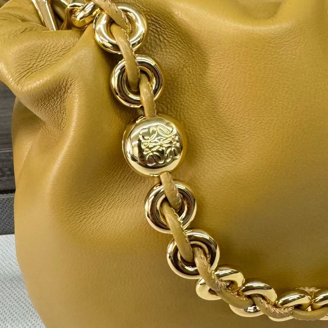 Loewe 2026 Flamenco Bag 23cm Yellow Calfskin