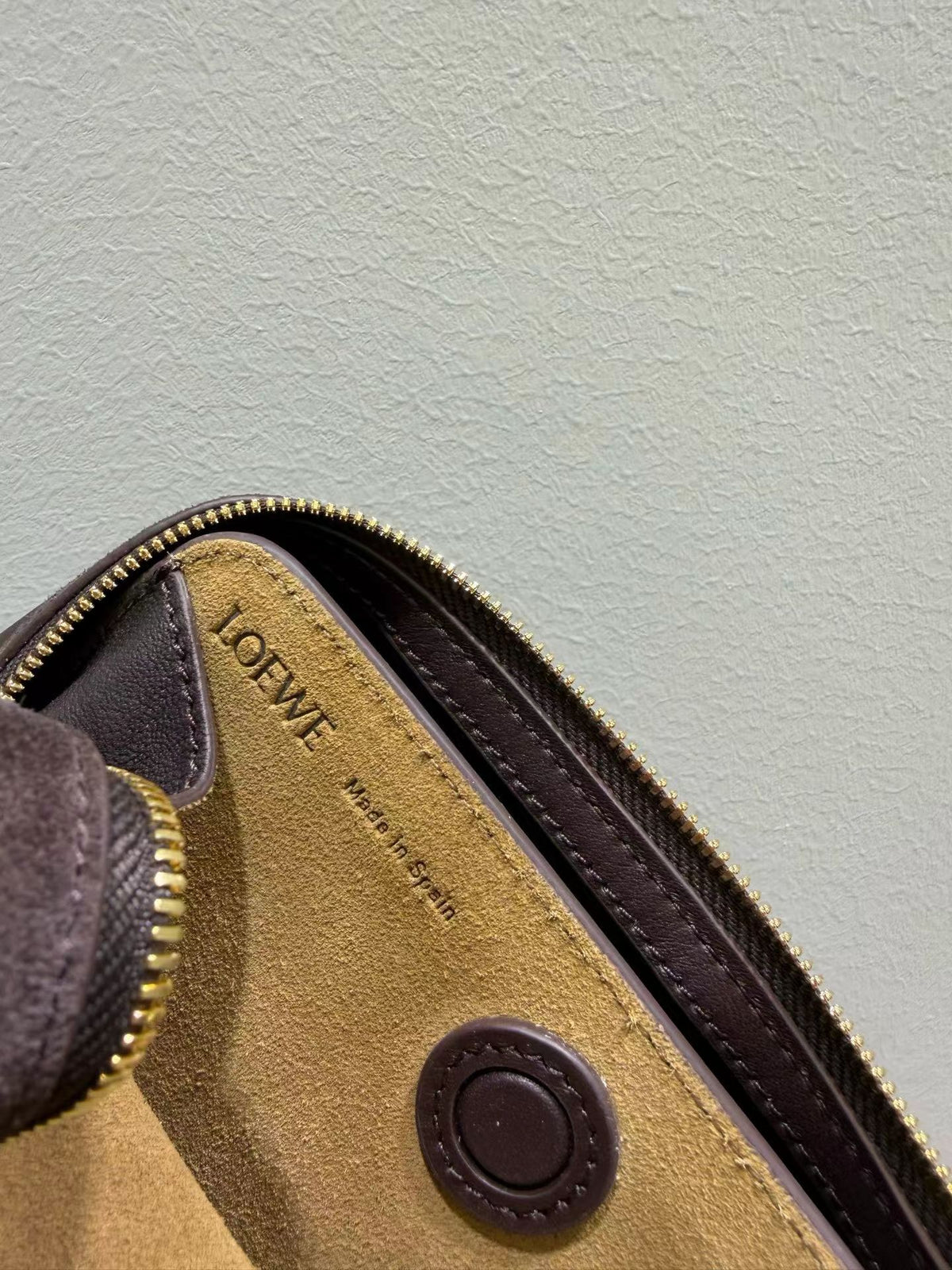 Loewe 2026 Amazona Bag 20cm Dark Chestnut Suede Leather
