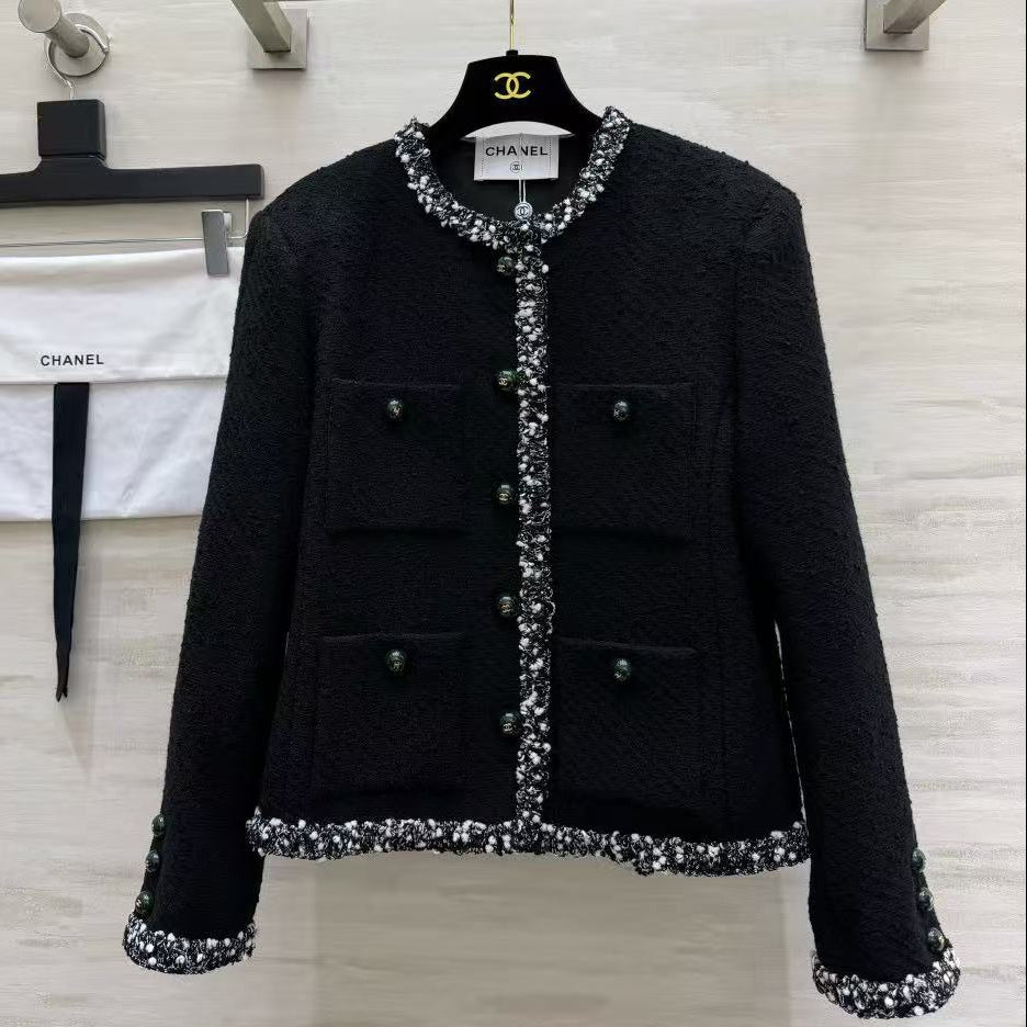 Chanel 2026 Jacket Black Tweed