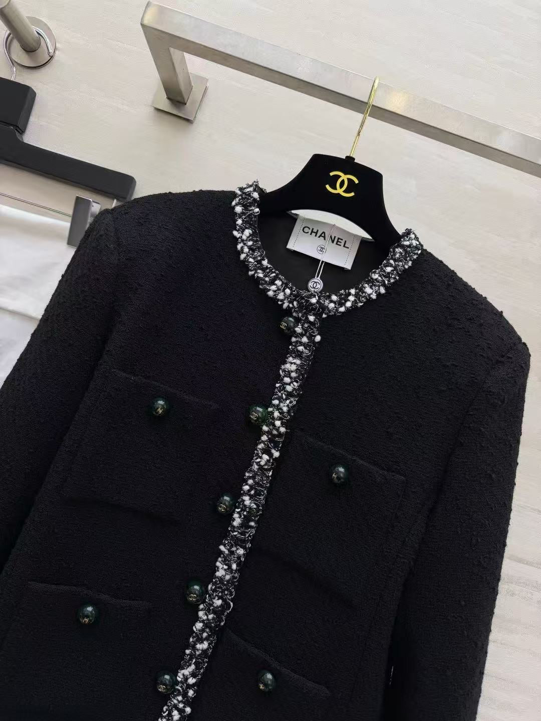 Chanel 2026 Jacket Black Tweed