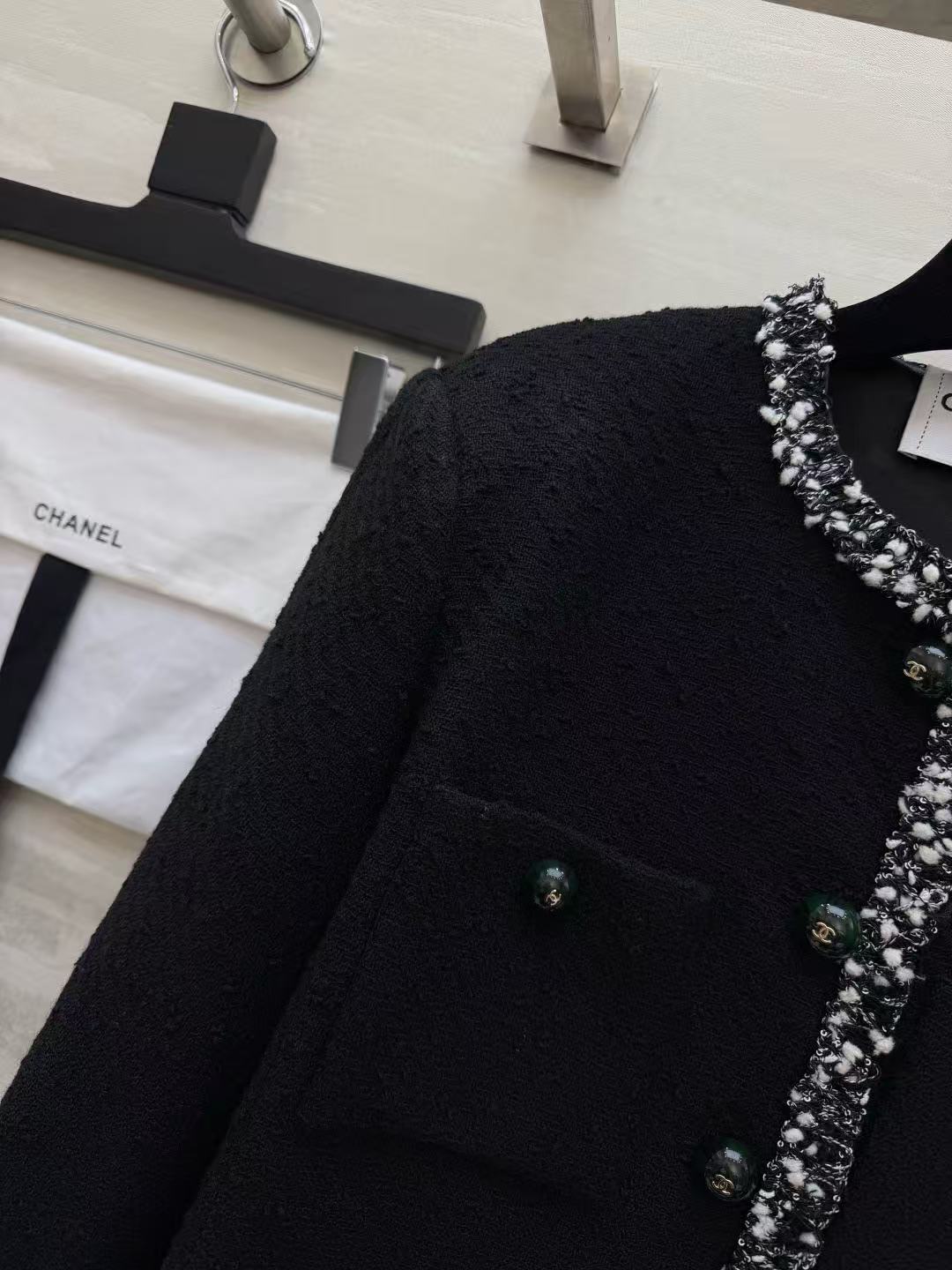 Chanel 2026 Jacket Black Tweed