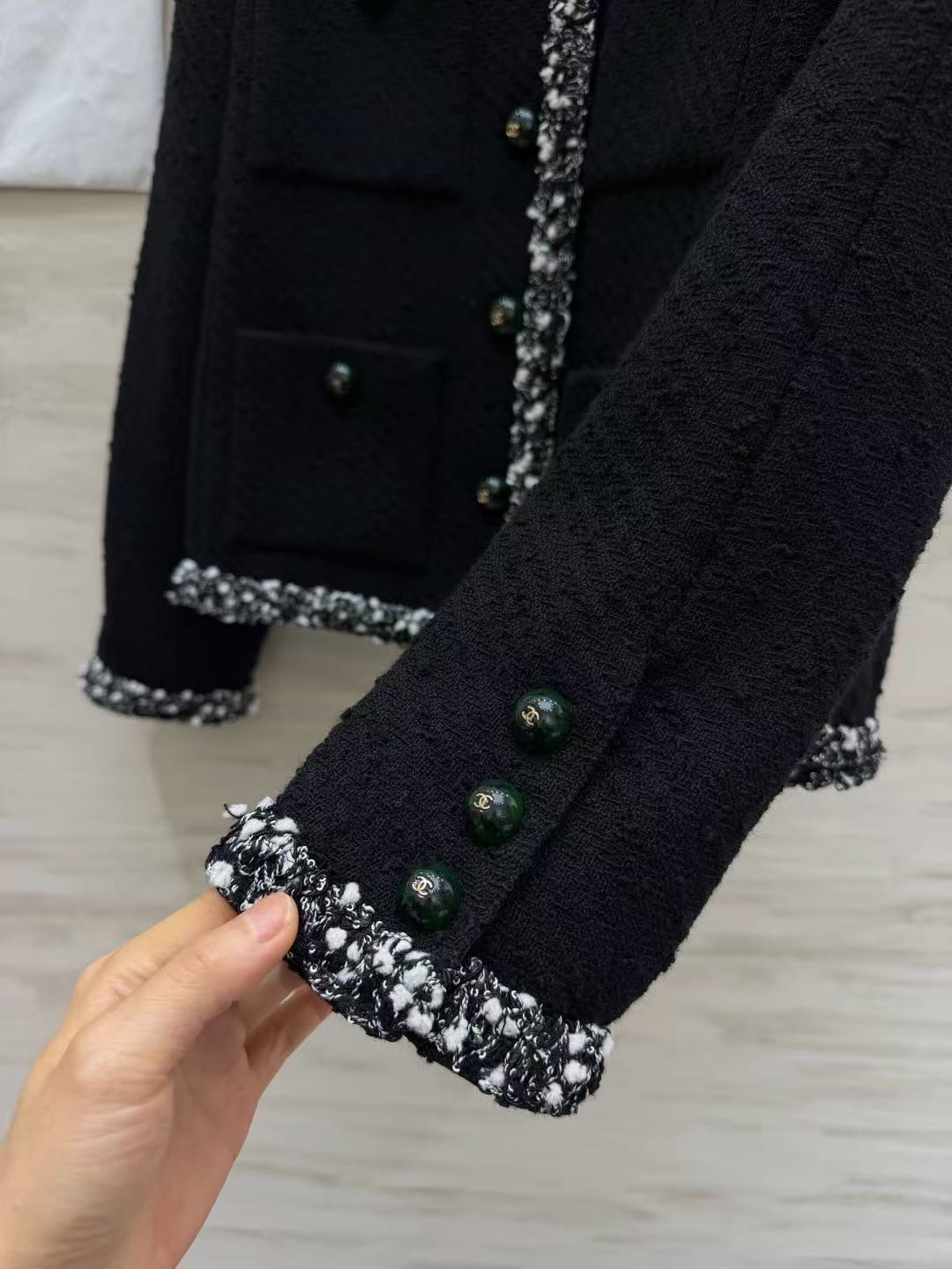 Chanel 2026 Jacket Black Tweed