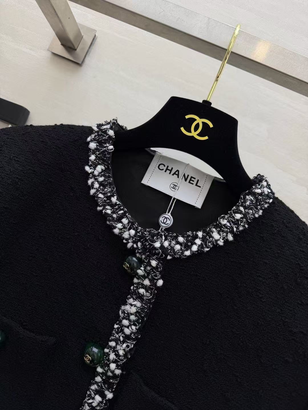 Chanel 2026 Jacket Black Tweed