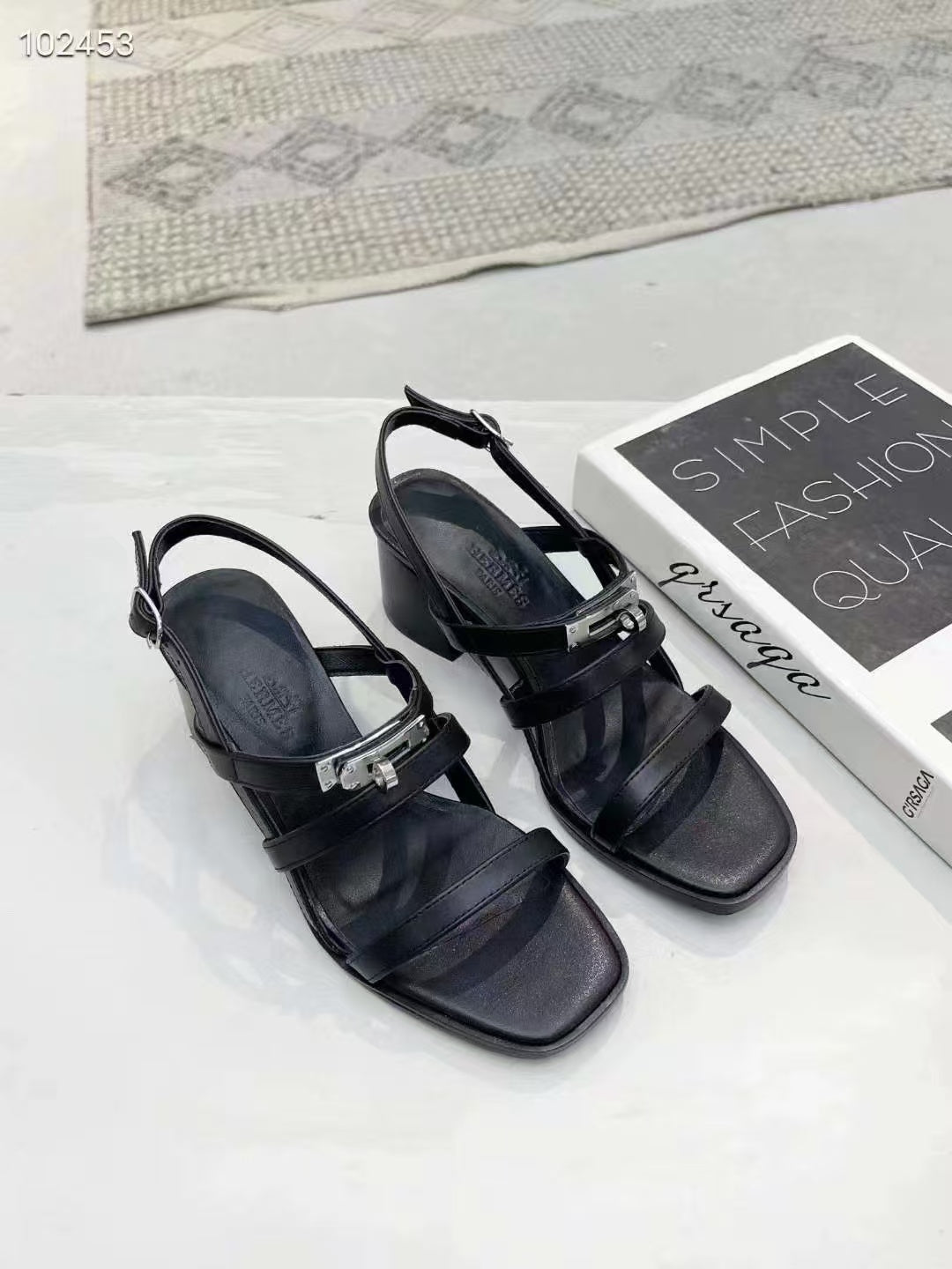 Hermes 2026 Eve Sandals 60mm Calfskin