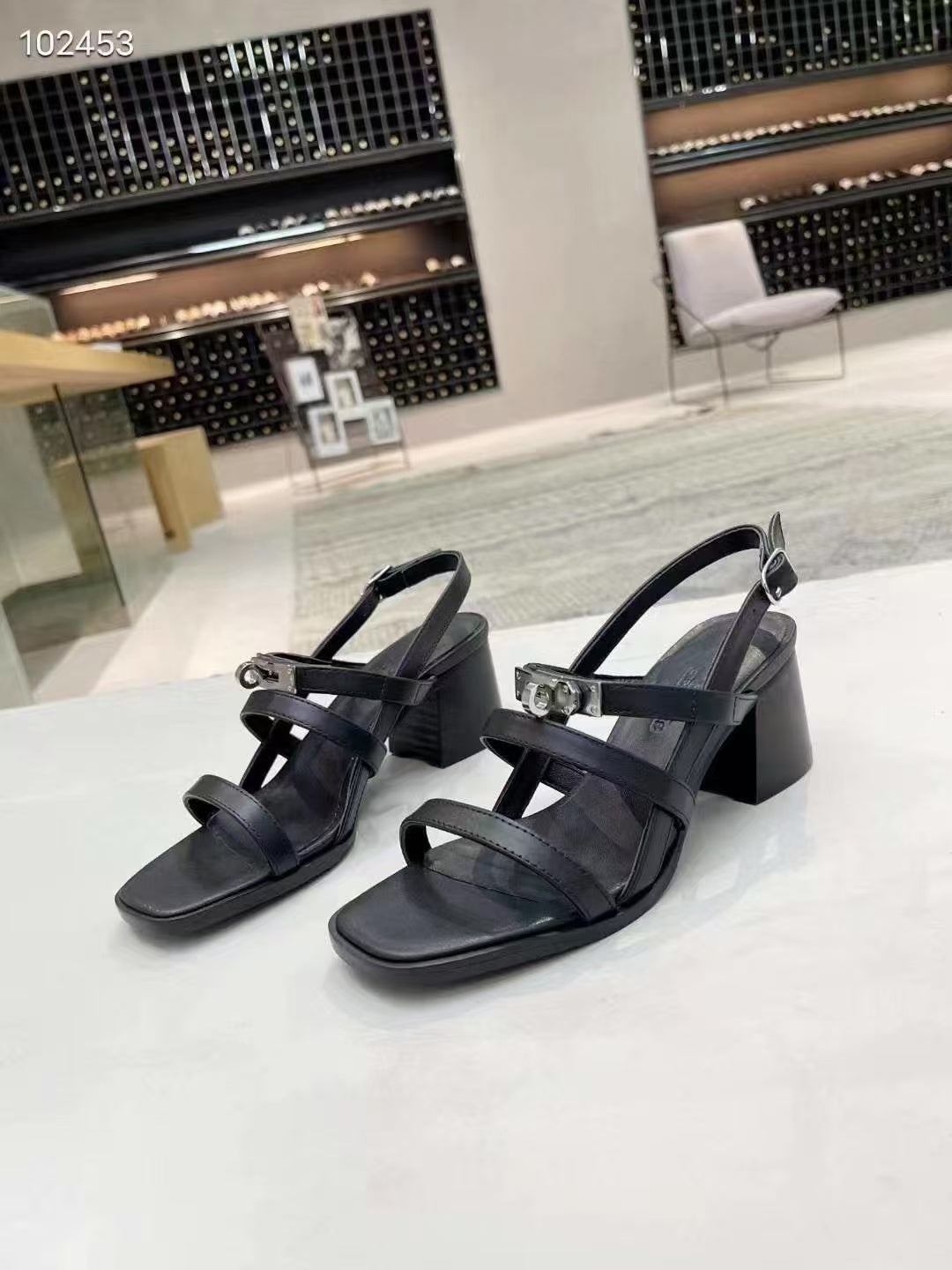Hermes 2026 Eve Sandals 60mm Calfskin