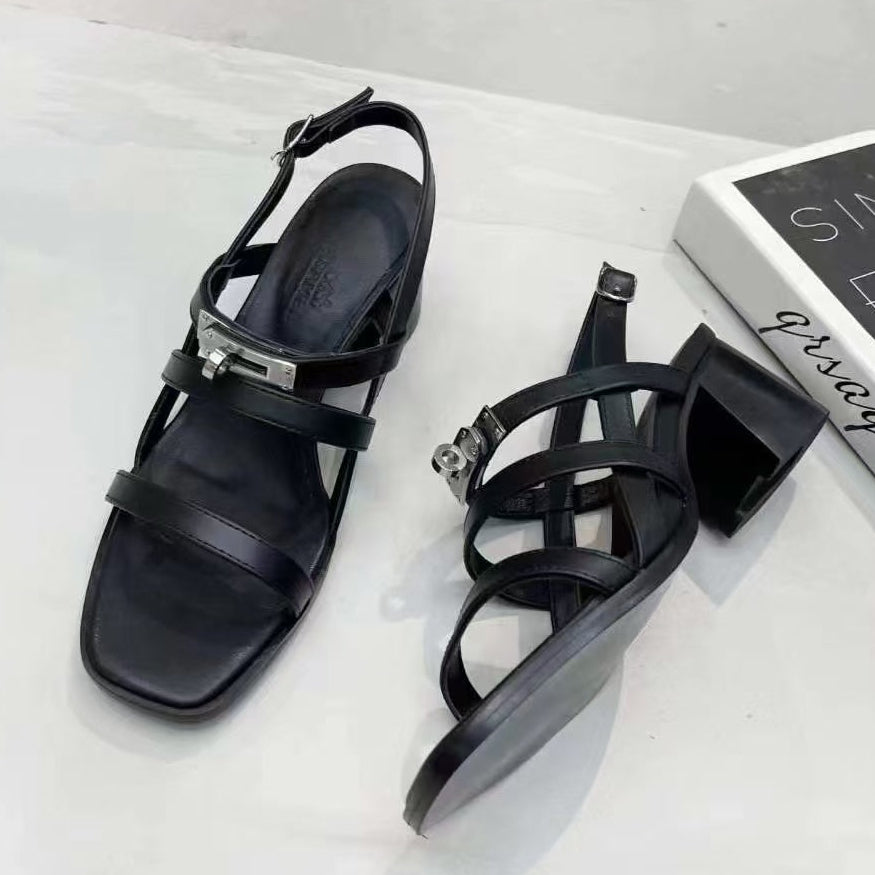 Hermes 2026 Eve Sandals 60mm Calfskin