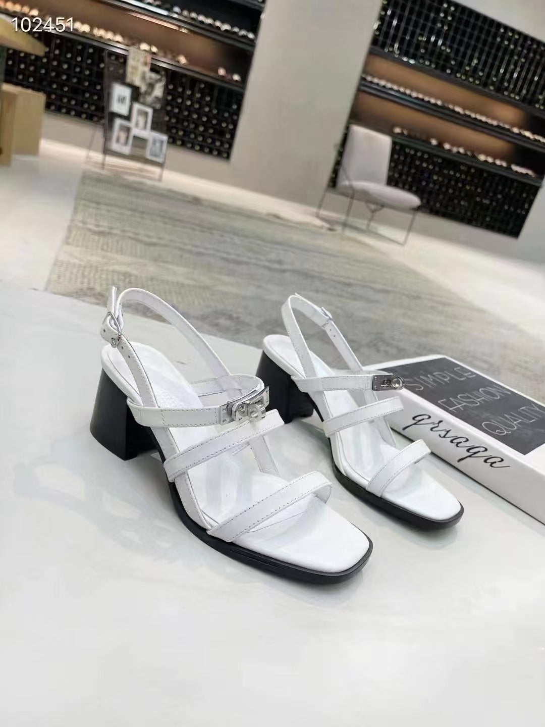 Hermes 2026 Eve Sandals 60mm Calfskin