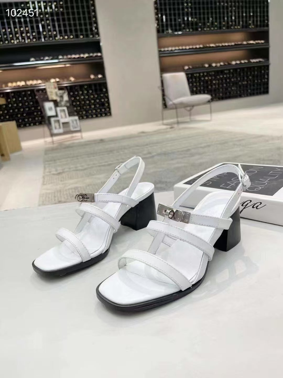 Hermes 2026 Eve Sandals 60mm Calfskin