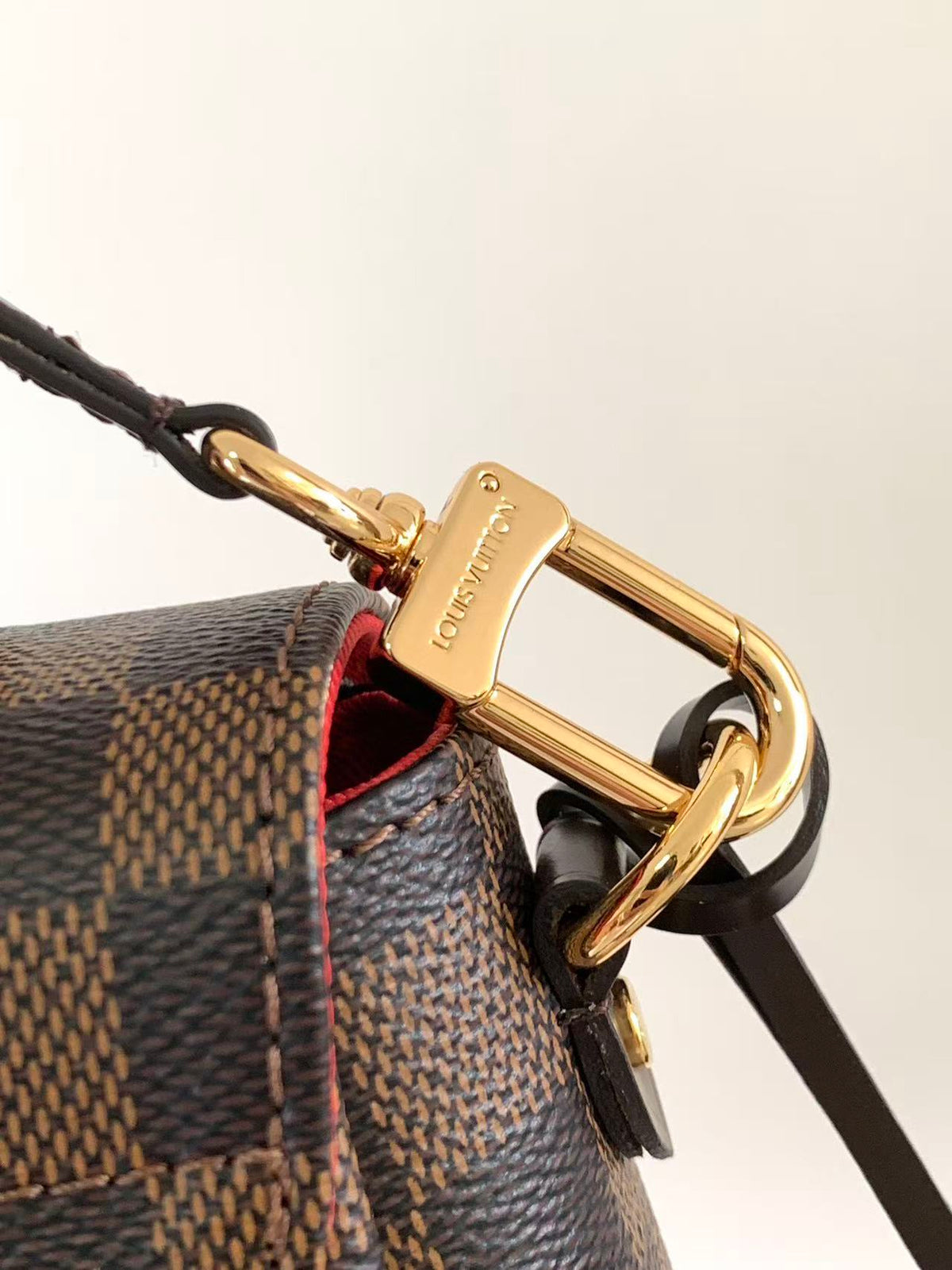 Louis Vuitton 2026 Croisette Bag 25cm Brown Canvas Cowhide