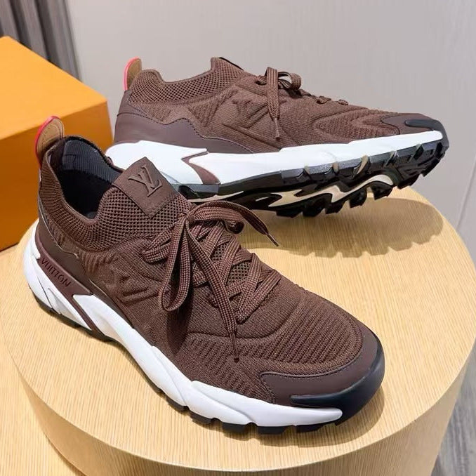 LV 2026 Tatic Knit Sneakers Fabric Rubber