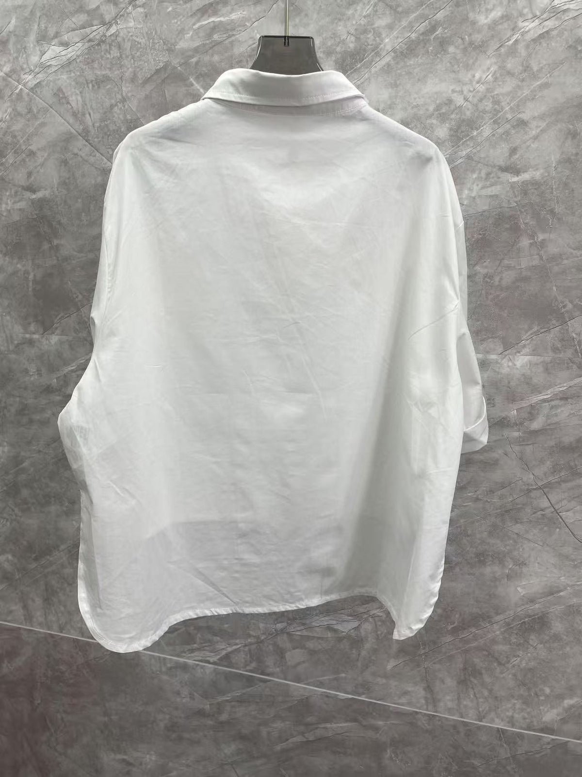 Chanel 2026 Loose-fitting Shirt White Cotton With Black Logo