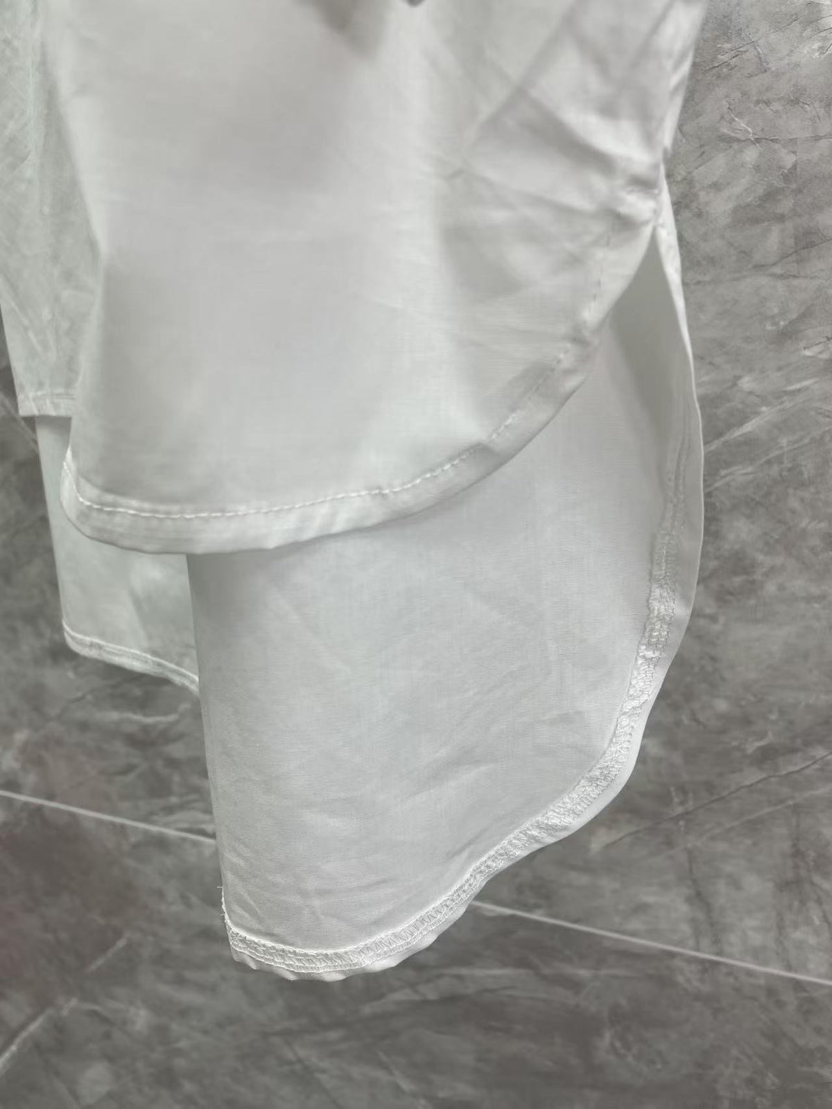 Chanel 2026 Loose-fitting Shirt White Cotton With Black Logo