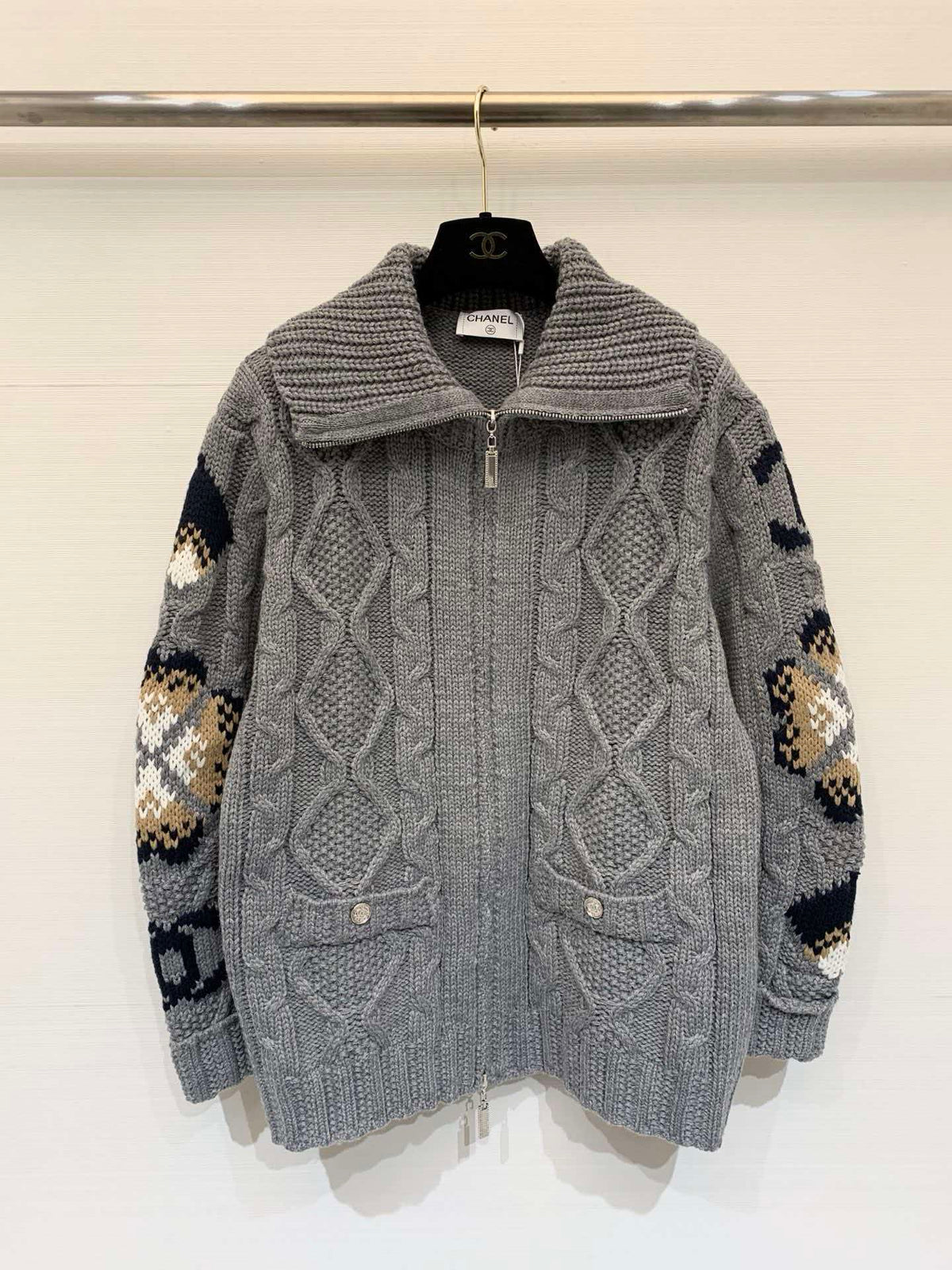 Chanel 2026 Zip-up Wool Coat