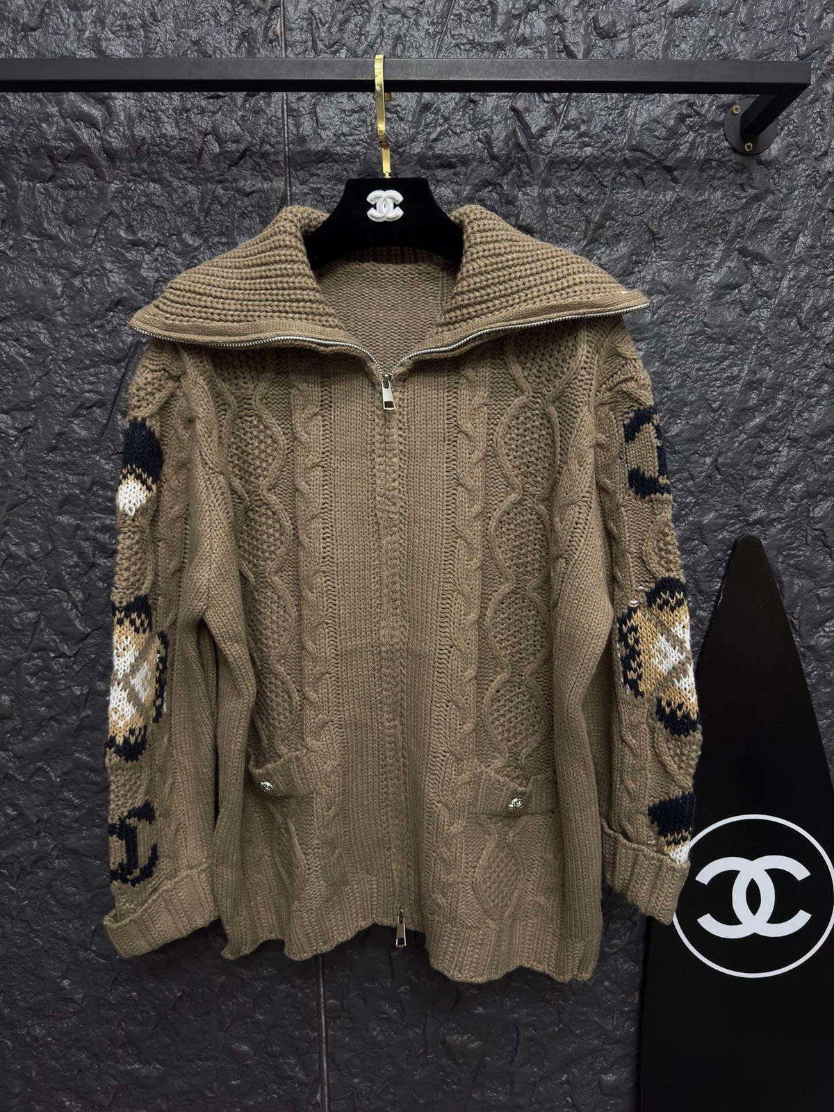 Chanel 2026 Zip-up Wool Coat