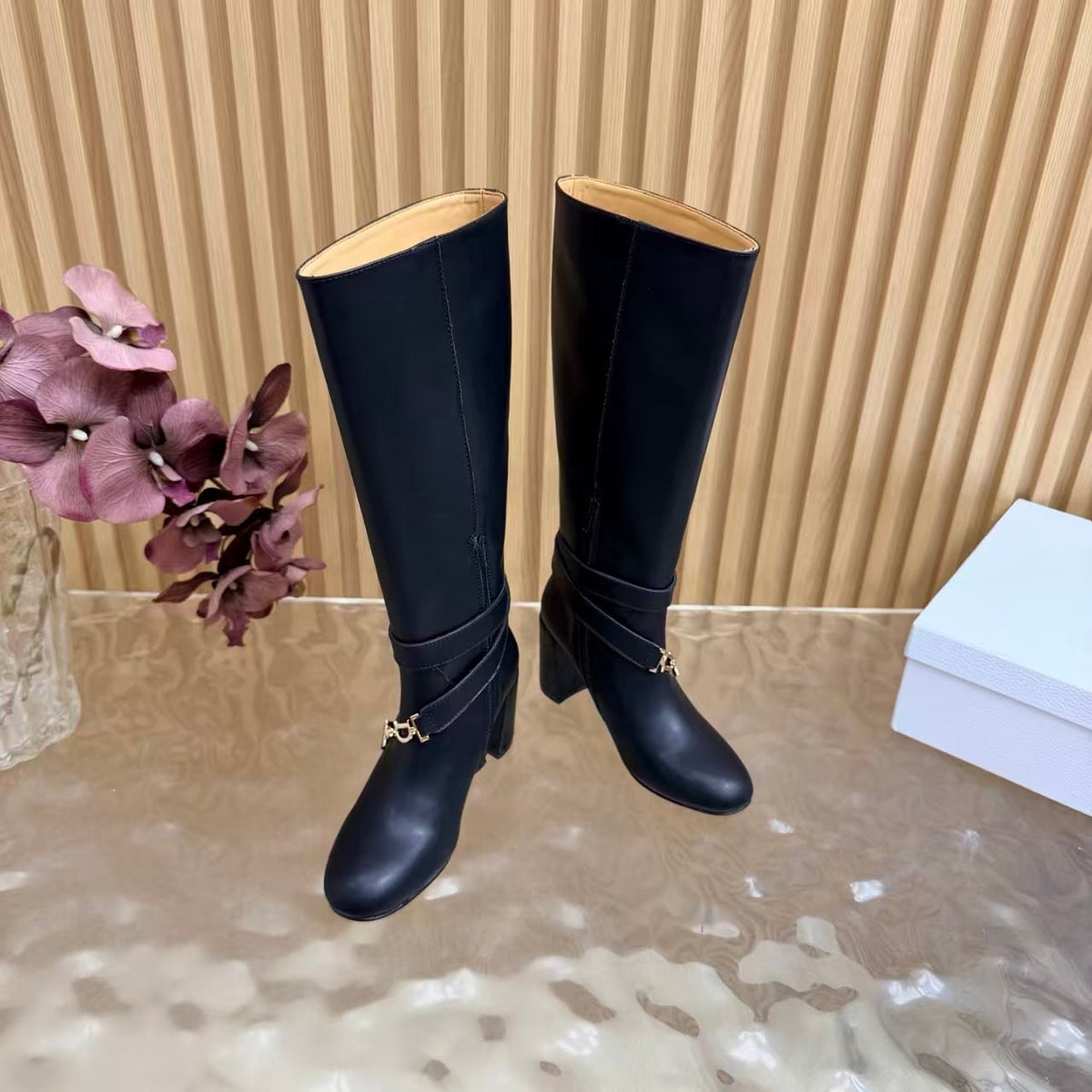 Dior 2026 Diorly Boot Black Shiny Calfskin