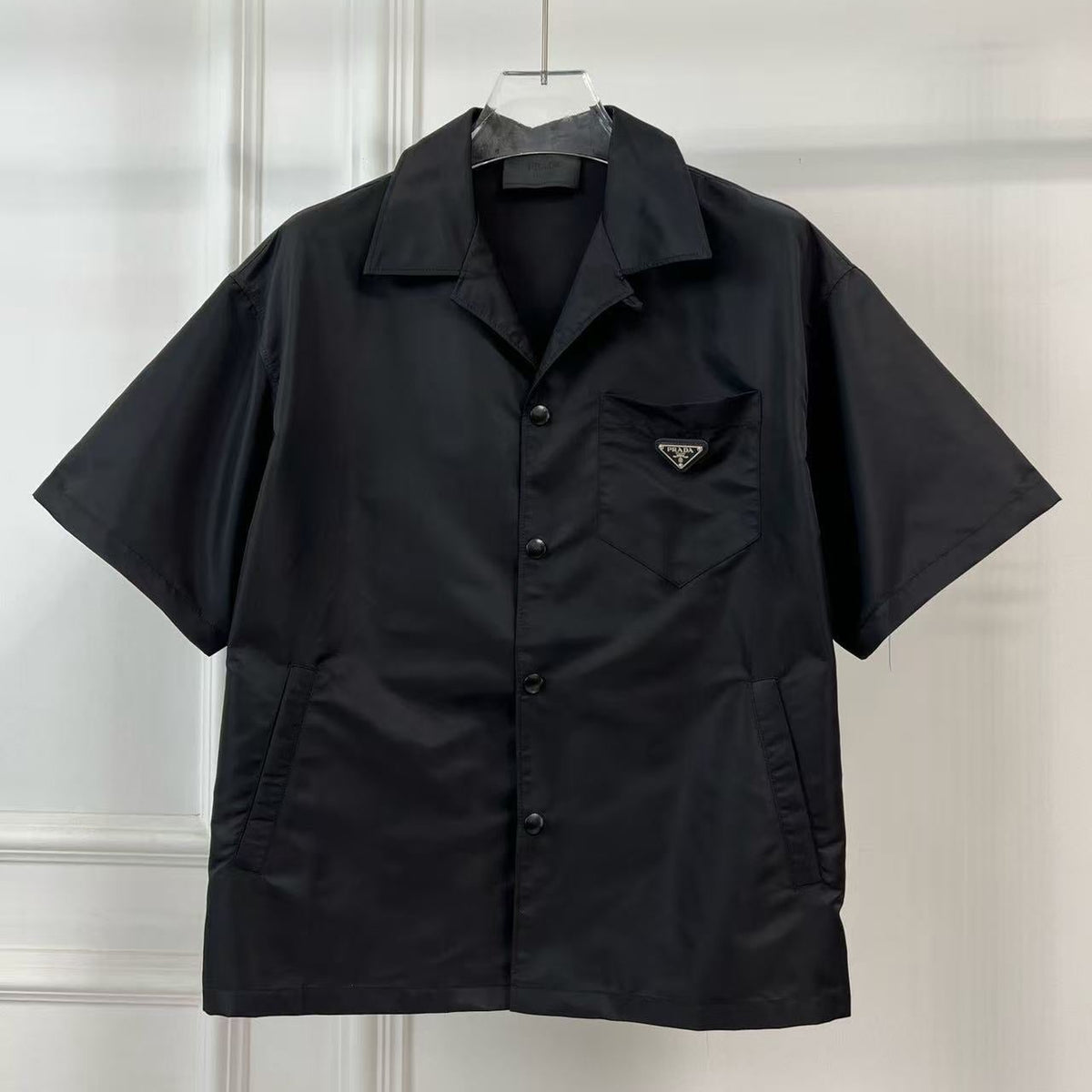 Prada 2026 Short-sleeved Shirt Black Re-Nylon