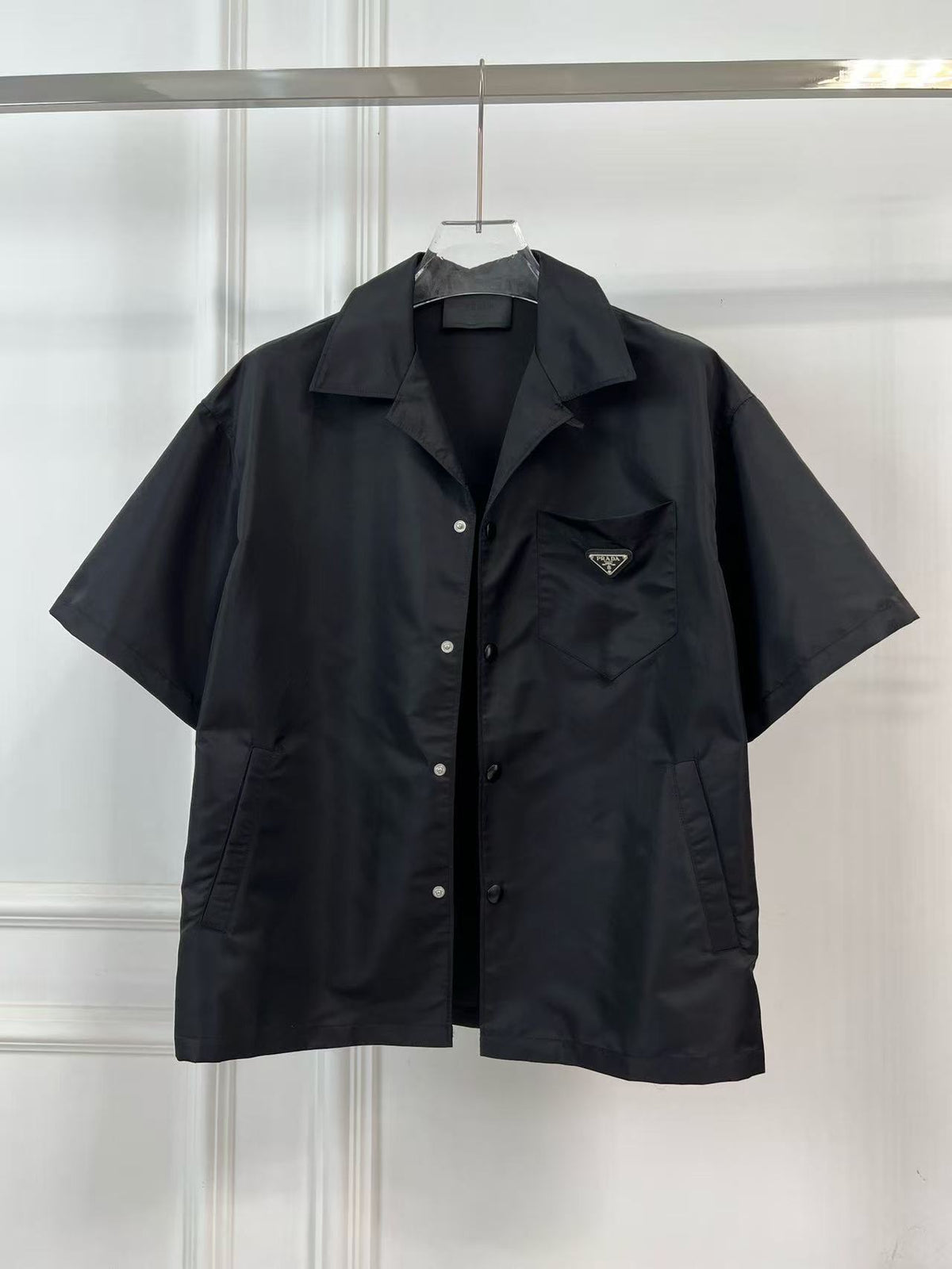 Prada 2026 Short-sleeved Shirt Black Re-Nylon