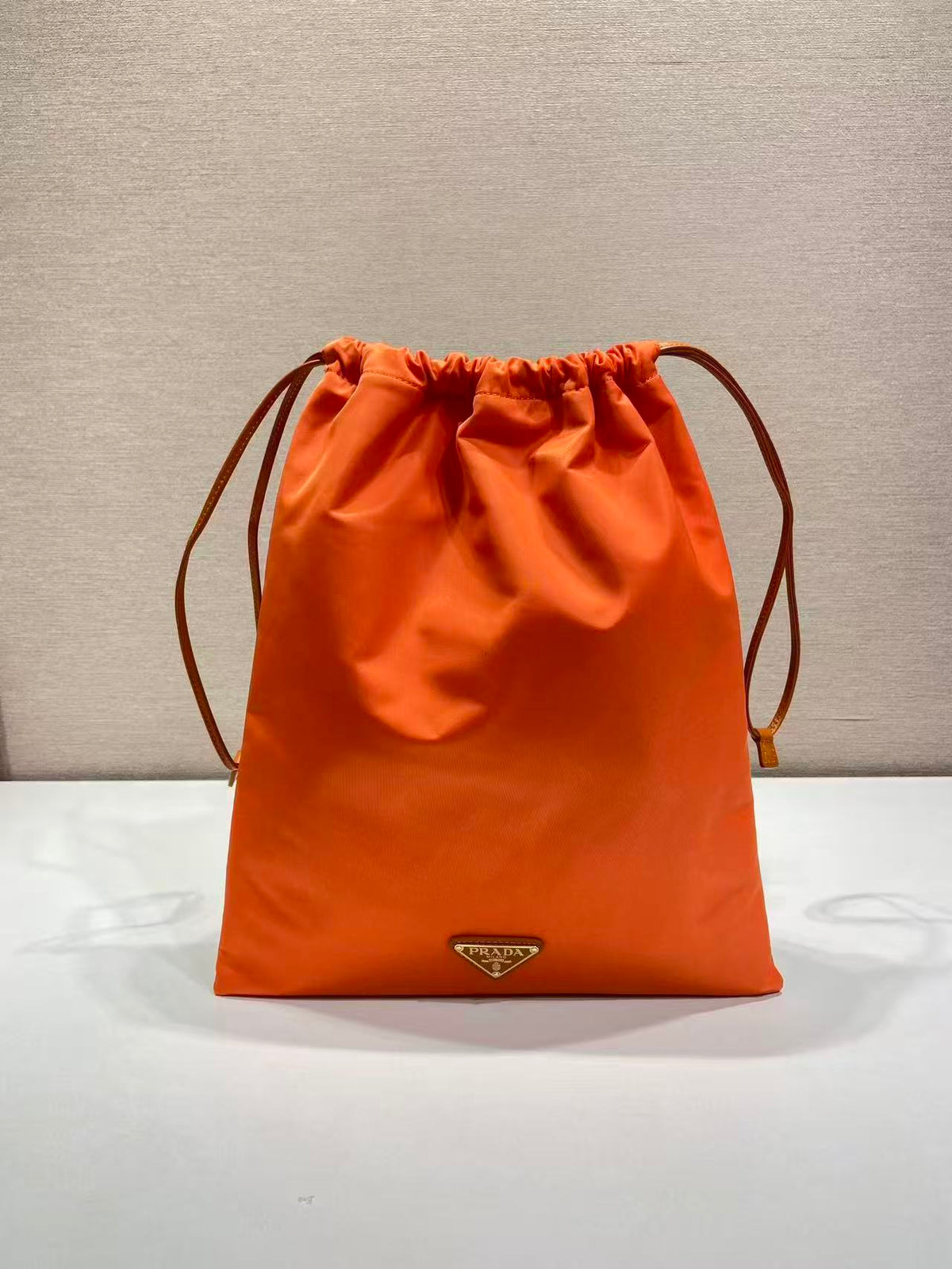 Prada 2026 Wish Drawstring Bag 35cm Re-Nylon