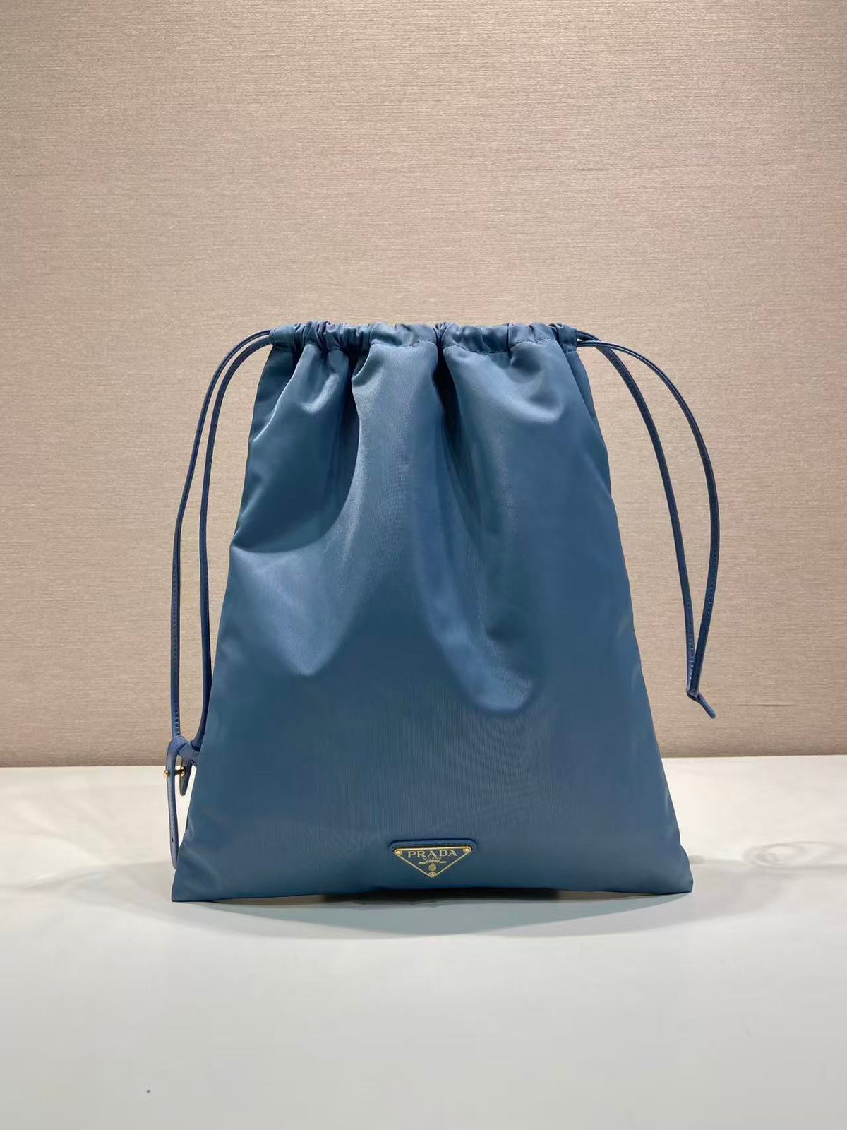 Prada 2026 Wish Drawstring Bag 35cm Re-Nylon