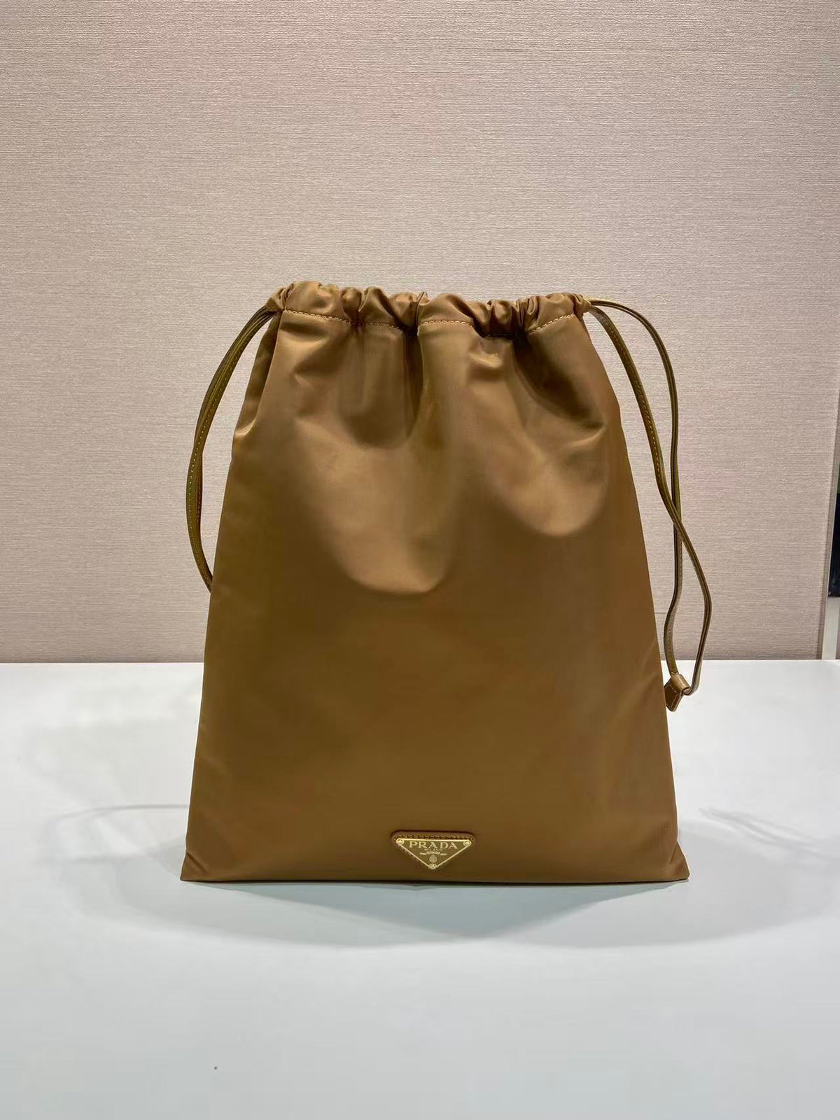 Prada 2026 Wish Drawstring Bag 35cm Re-Nylon
