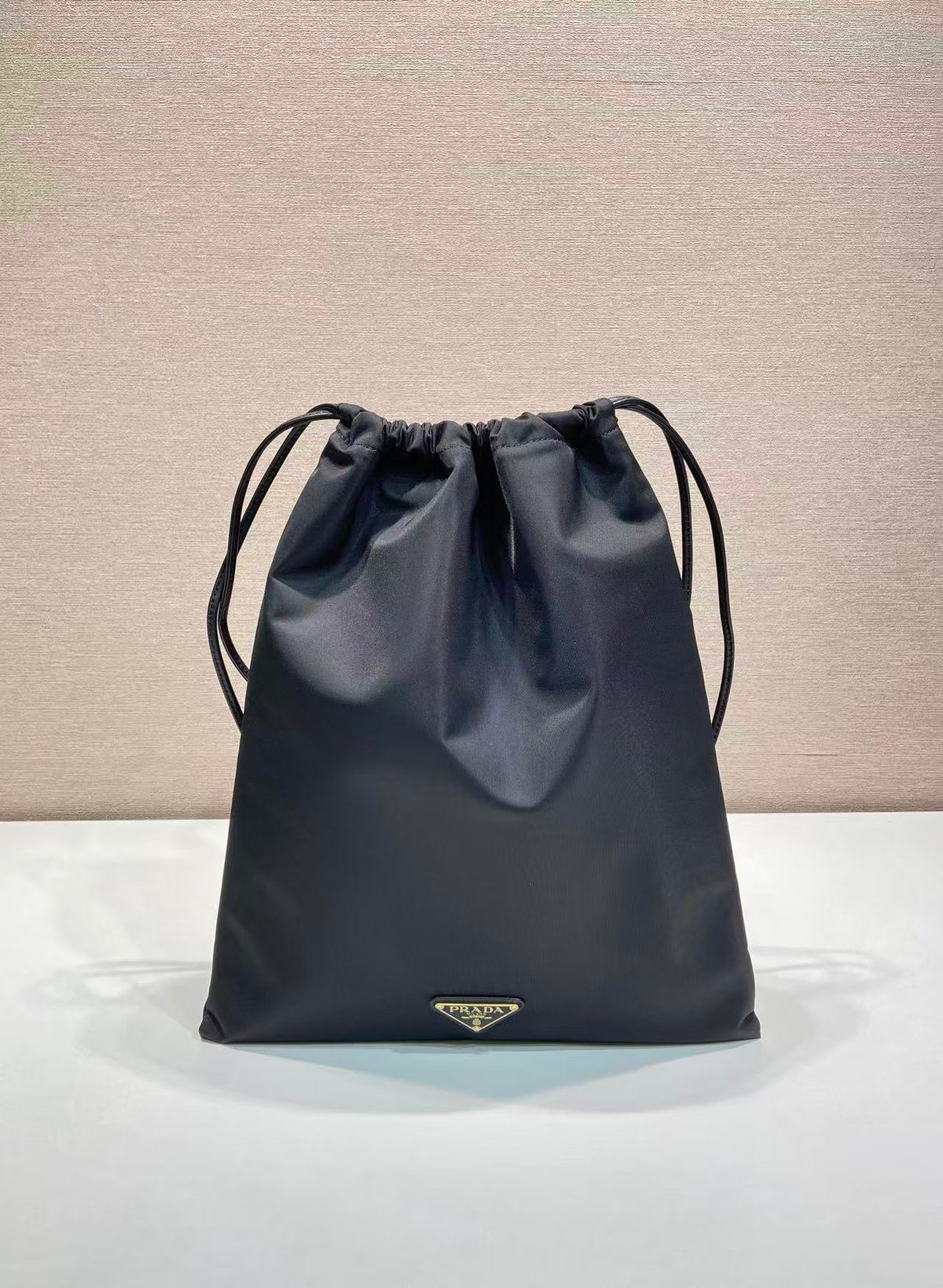 Prada 2026 Wish Drawstring Bag 35cm Re-Nylon