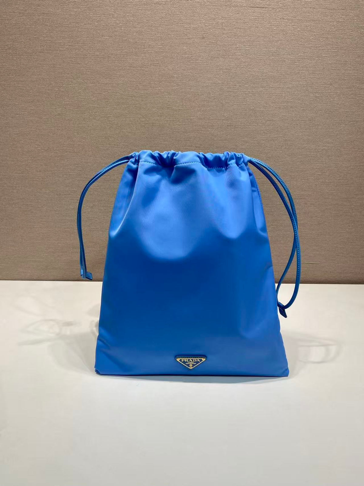 Prada 2026 Wish Drawstring Bag 35cm Re-Nylon